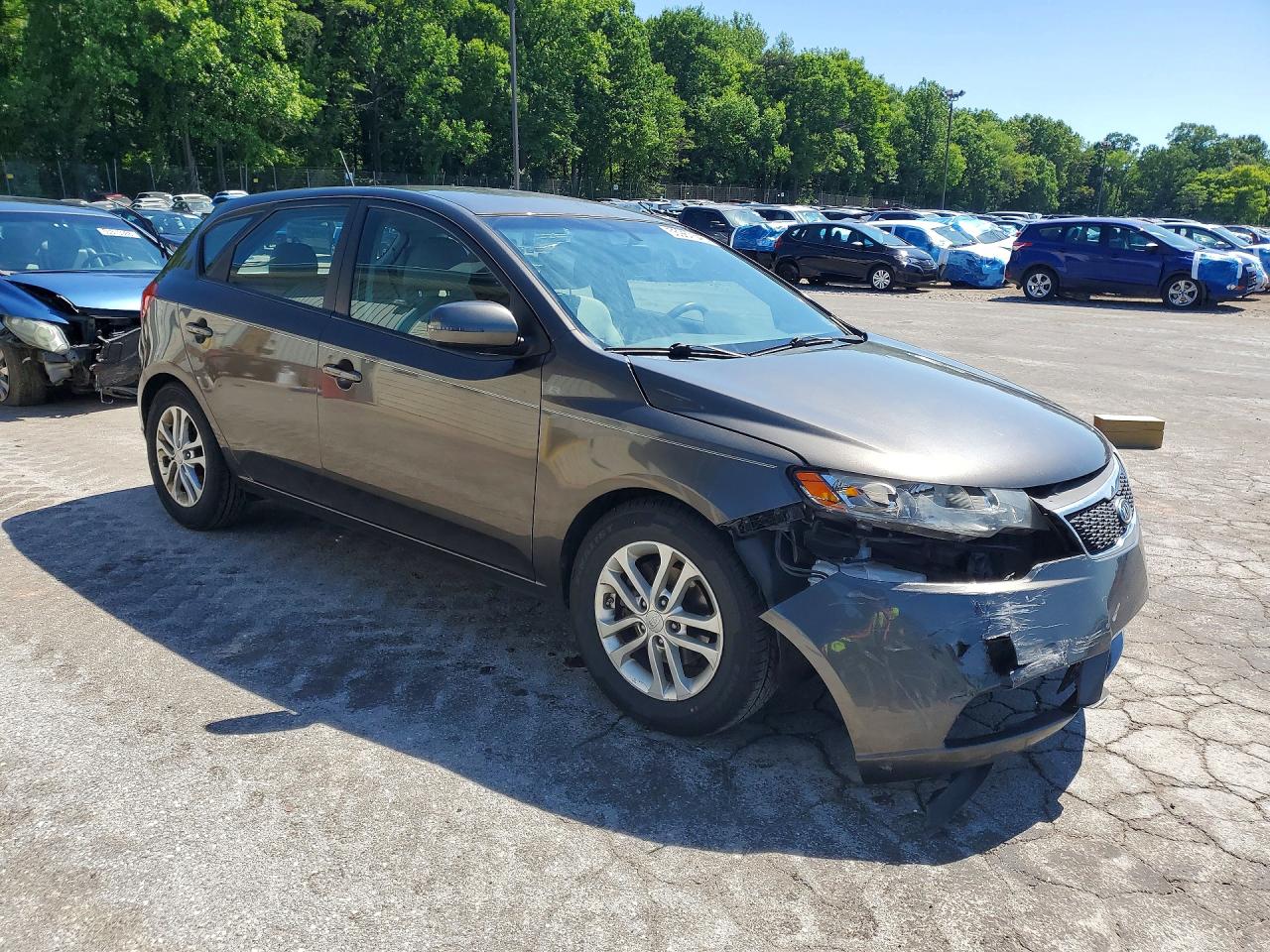 2012 Kia Forte Ex Gray vin: KNAFU5A26C5469478
