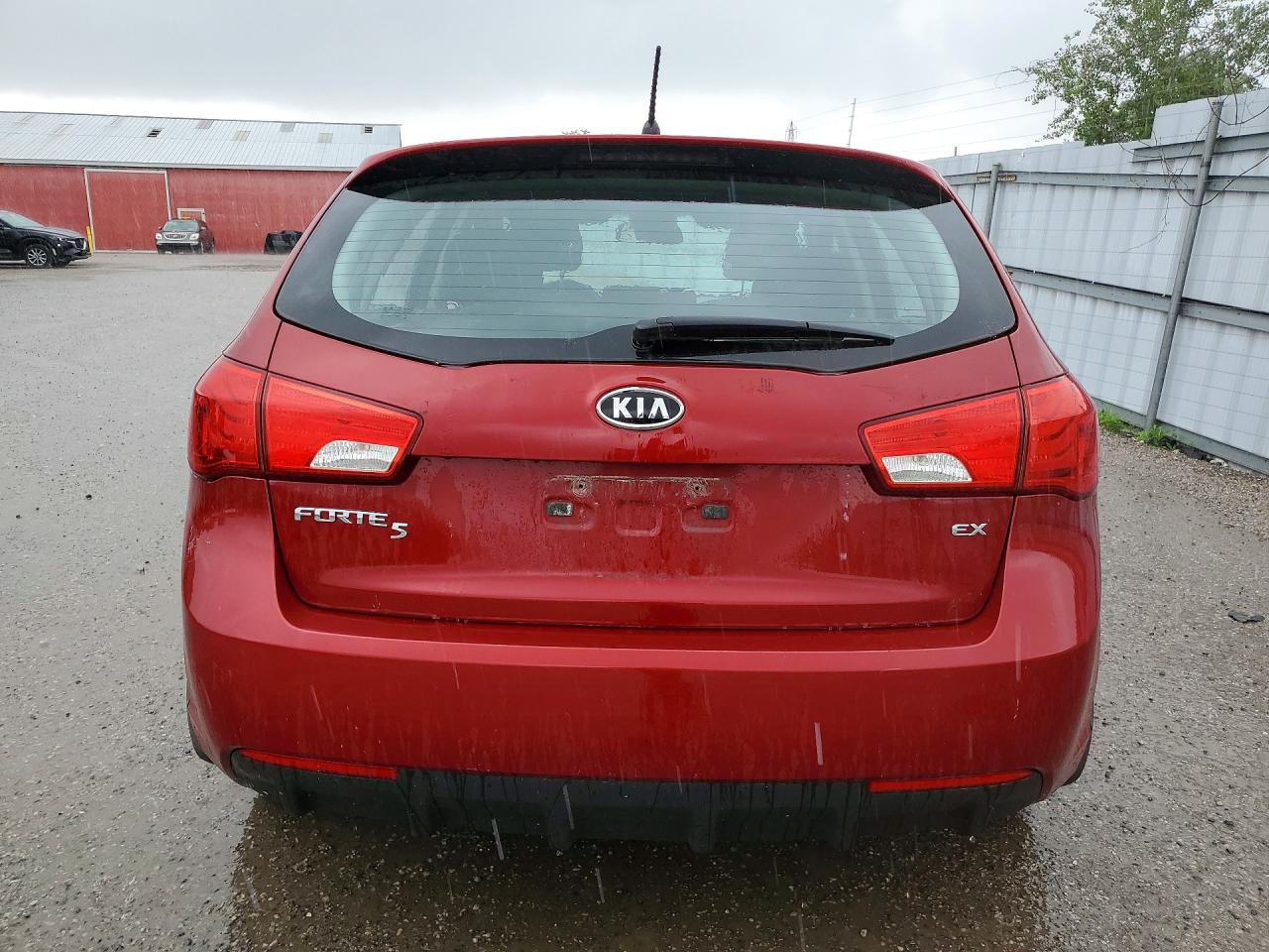 2012 Kia Forte Ex Maroon vin: KNAFU5A26C5558211