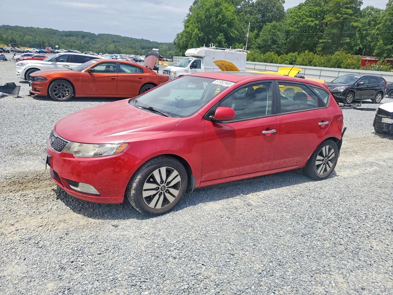 2013 Kia Forte Ex Красный vin: KNAFU5A26D5664689
