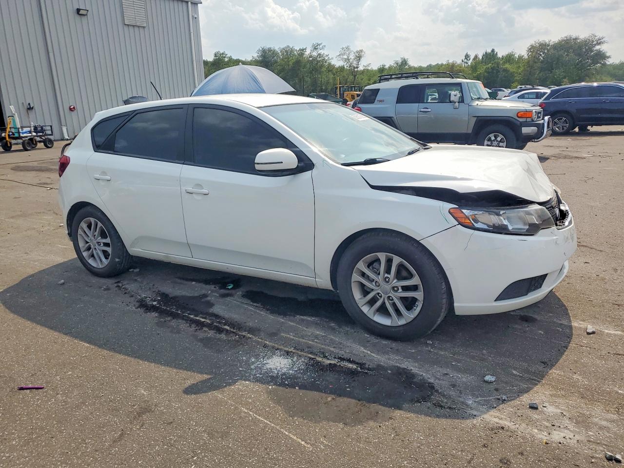 2012 Kia Forte5 Ex White vin: KNAFU5A27C5635197
