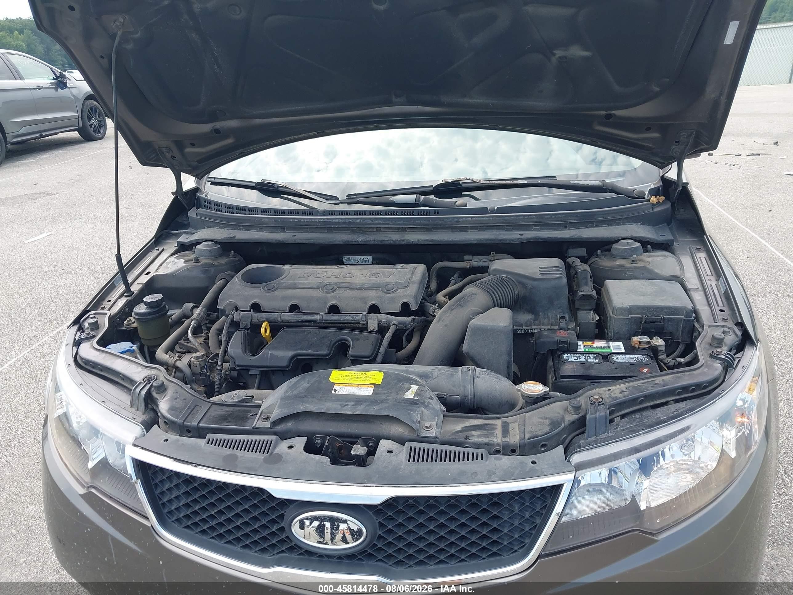 2011 Kia Forte Ex Gray vin: KNAFU5A28B5406591
