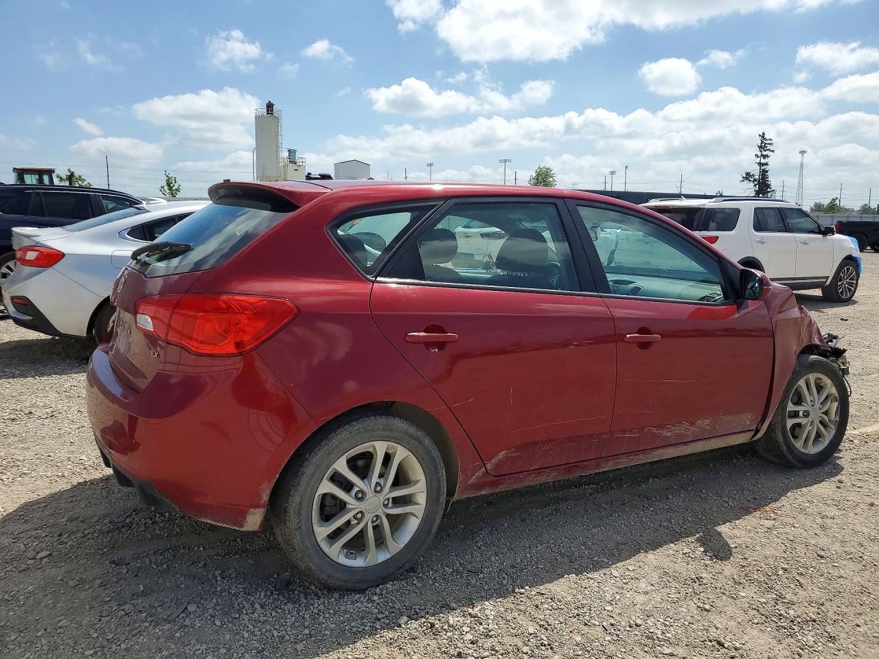 2012 Kia Forte Ex Красный vin: KNAFU5A28C5545959