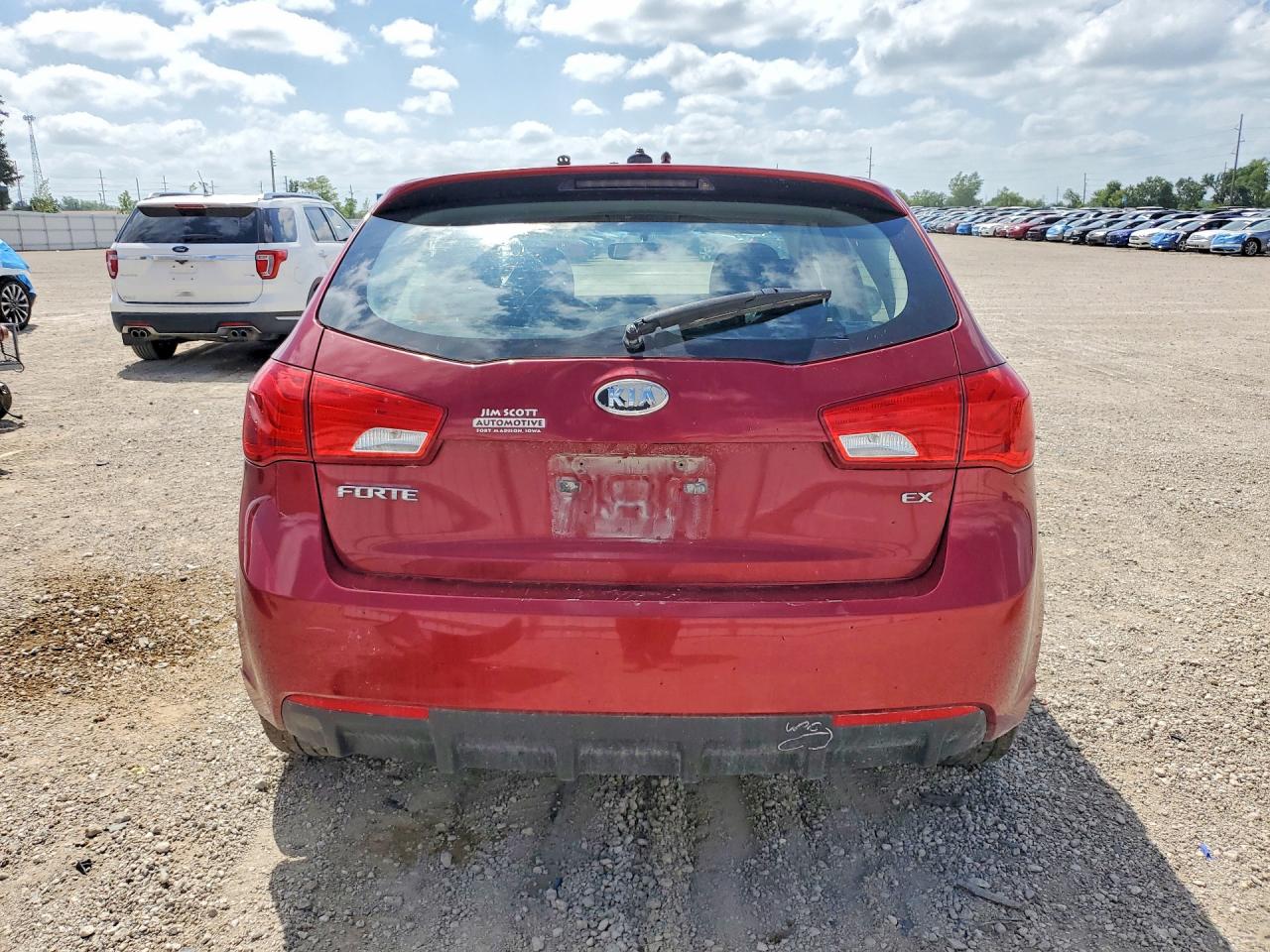 2012 Kia Forte Ex Красный vin: KNAFU5A28C5545959