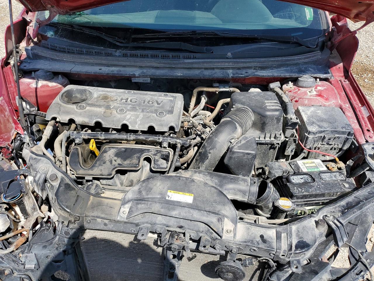 2012 Kia Forte Ex Красный vin: KNAFU5A28C5545959