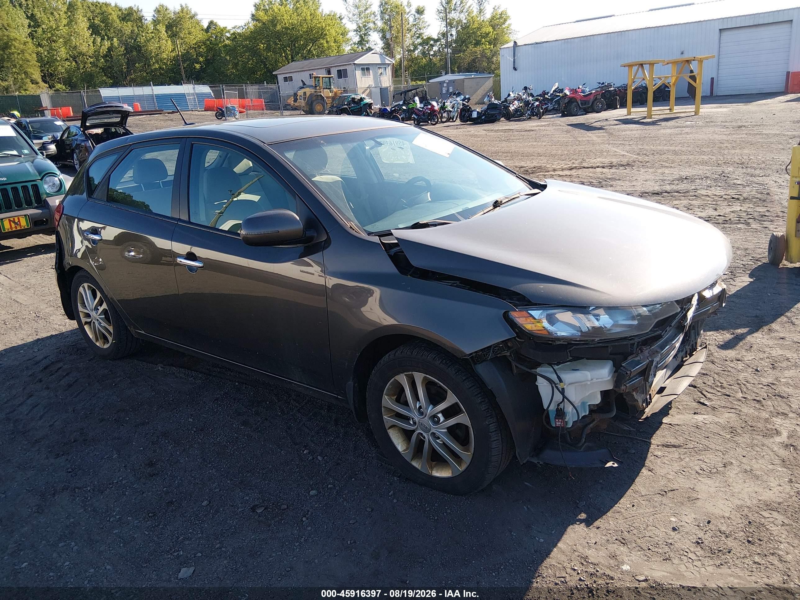 2012 Kia Forte Ex Gray vin: KNAFU5A28C5560459