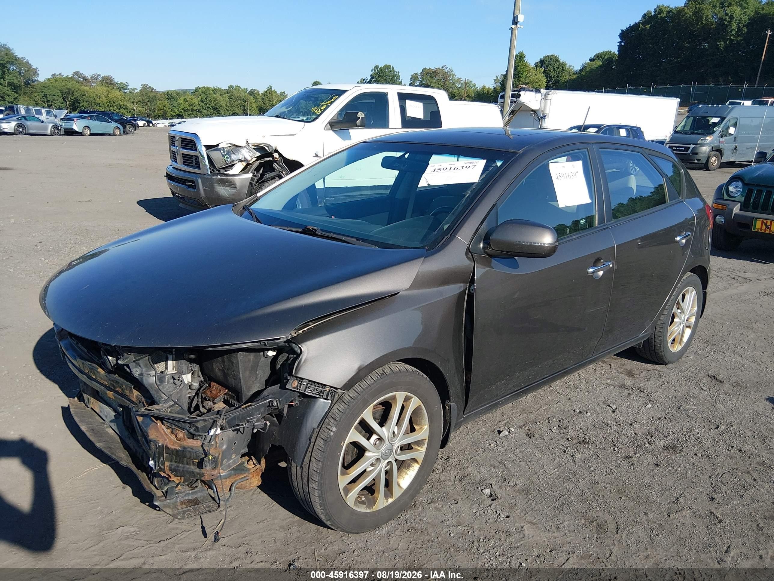 2012 Kia Forte Ex Gray vin: KNAFU5A28C5560459