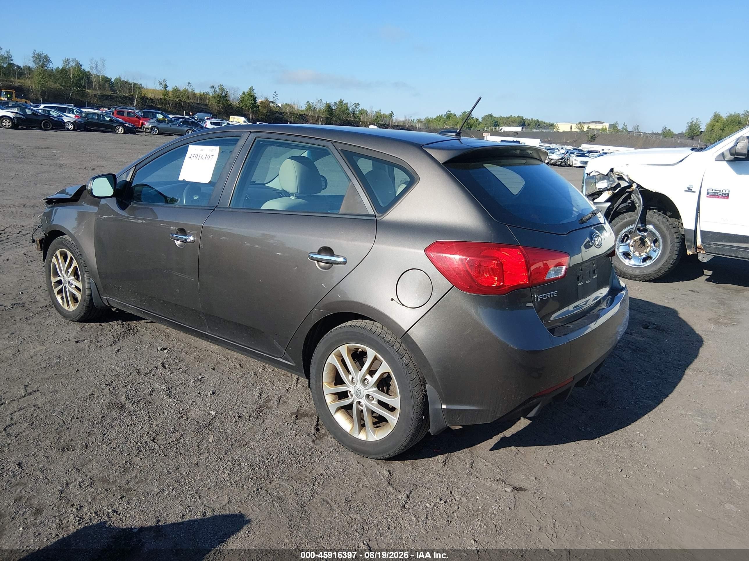 2012 Kia Forte Ex Gray vin: KNAFU5A28C5560459