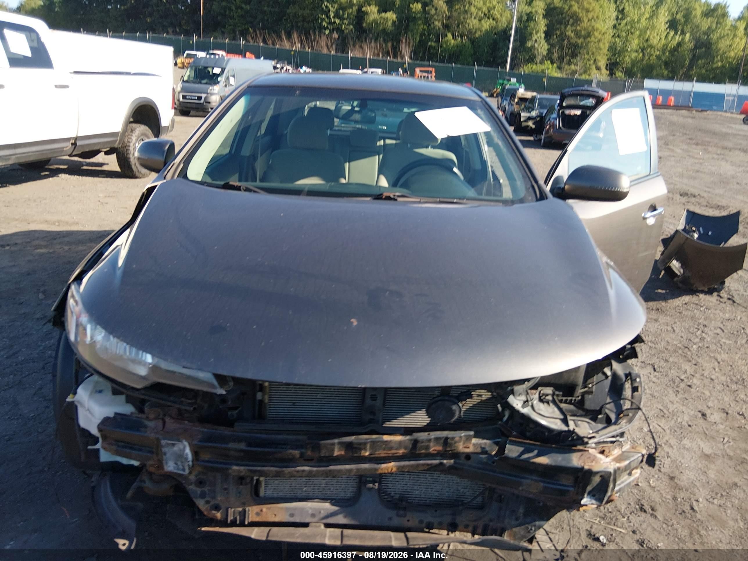 2012 Kia Forte Ex Gray vin: KNAFU5A28C5560459
