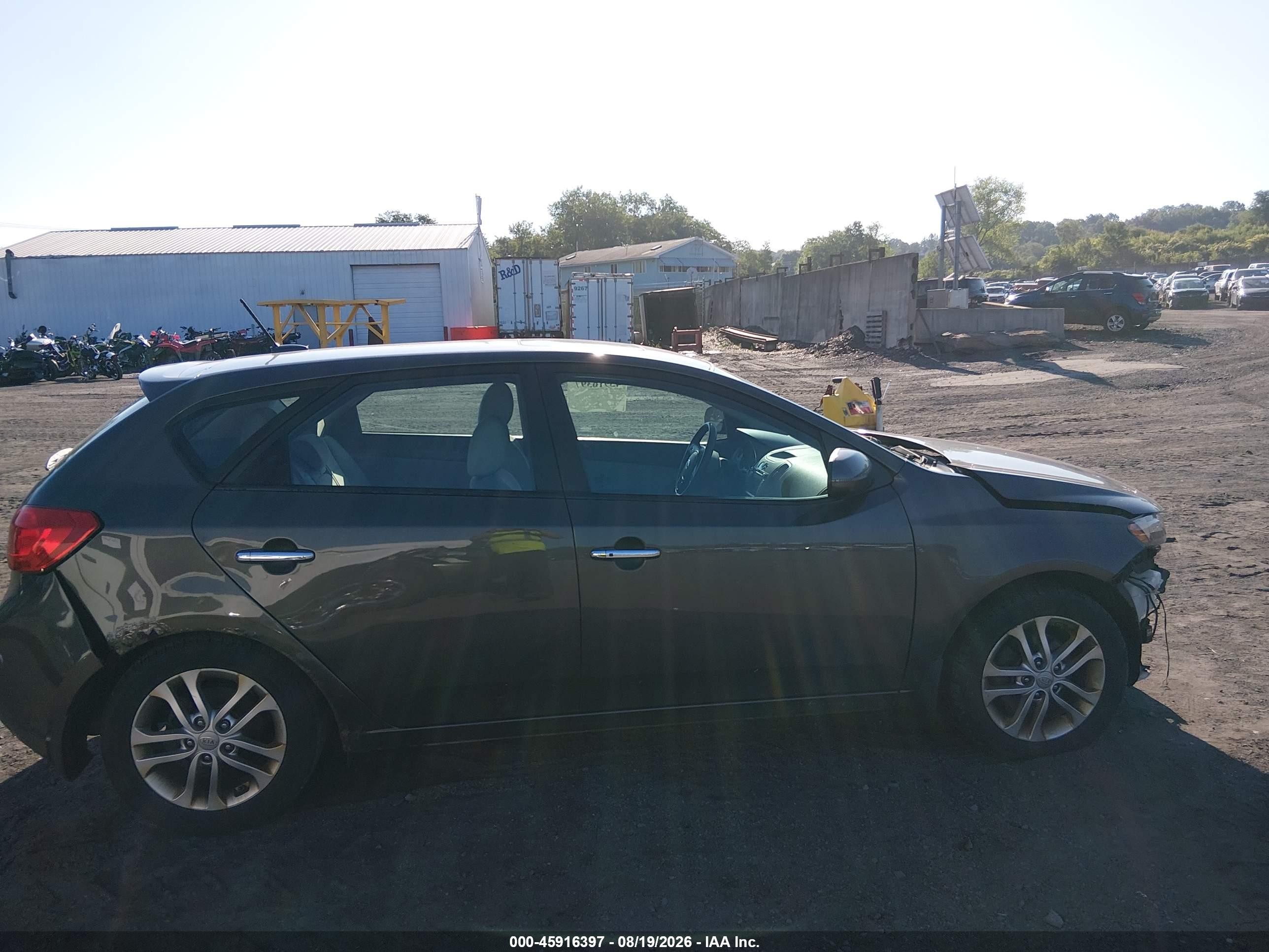 2012 Kia Forte Ex Gray vin: KNAFU5A28C5560459
