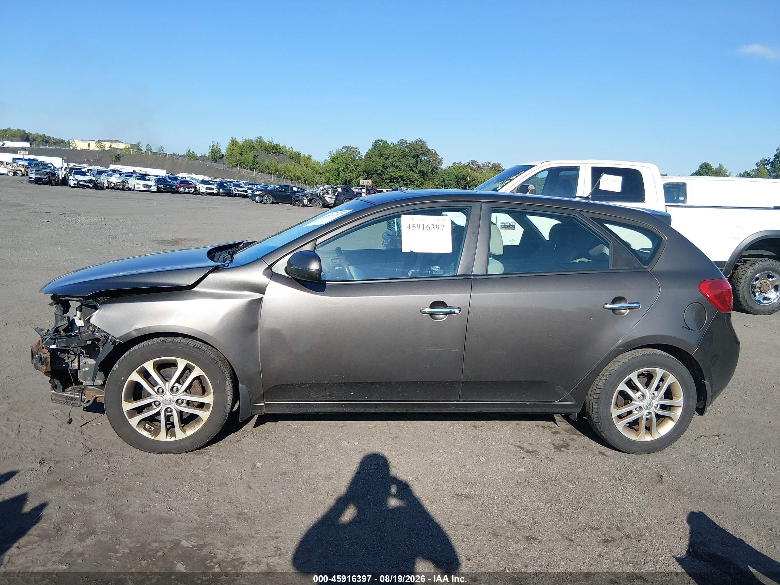 2012 Kia Forte Ex Gray vin: KNAFU5A28C5560459