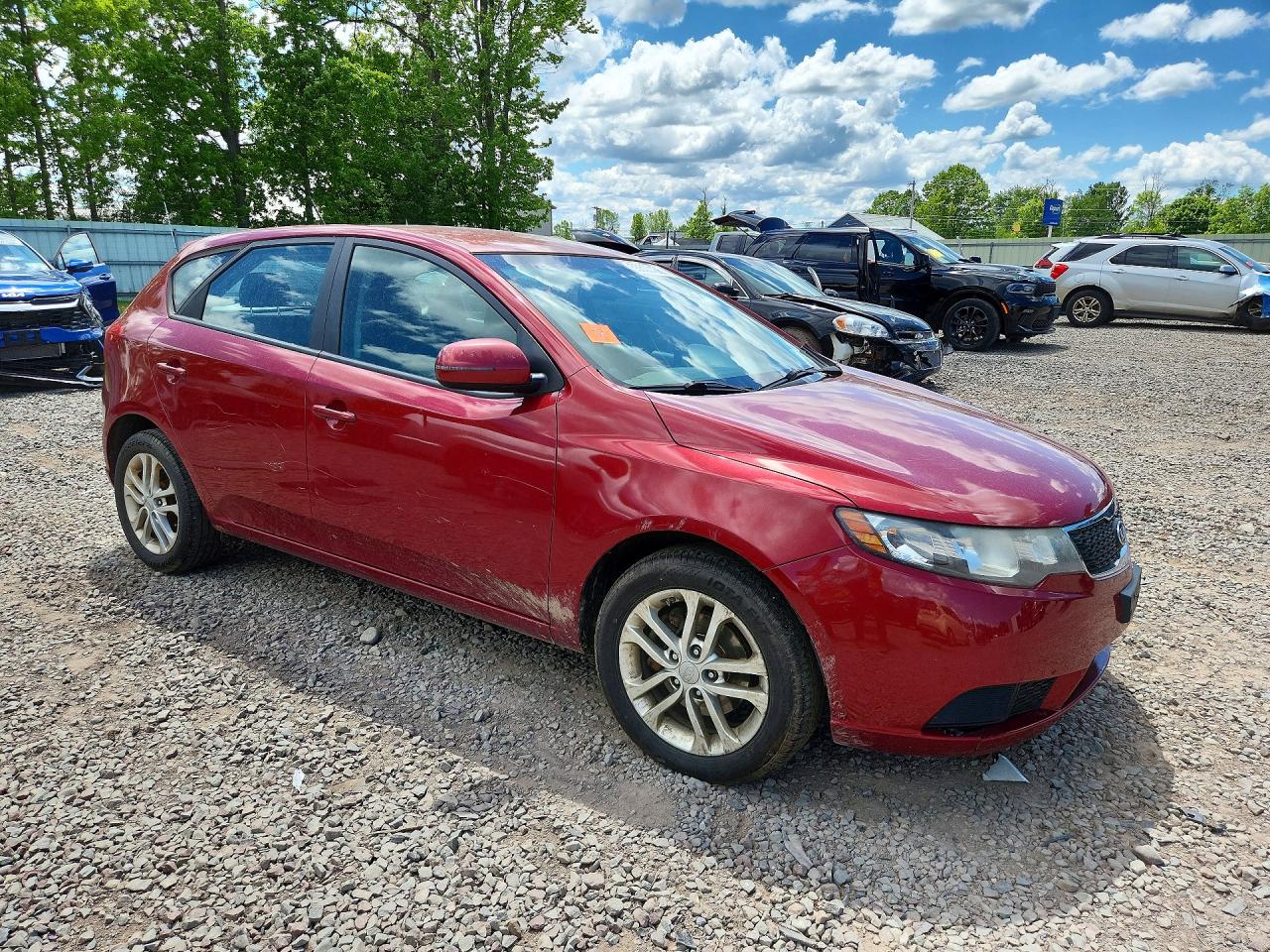 2011 Kia Forte Ex Красный vin: KNAFU5A29B5378784