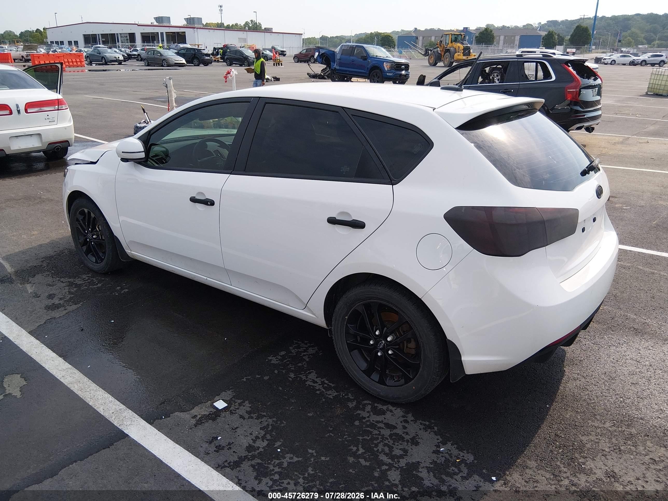 2011 Kia Forte Ex White vin: KNAFU5A29B5378834