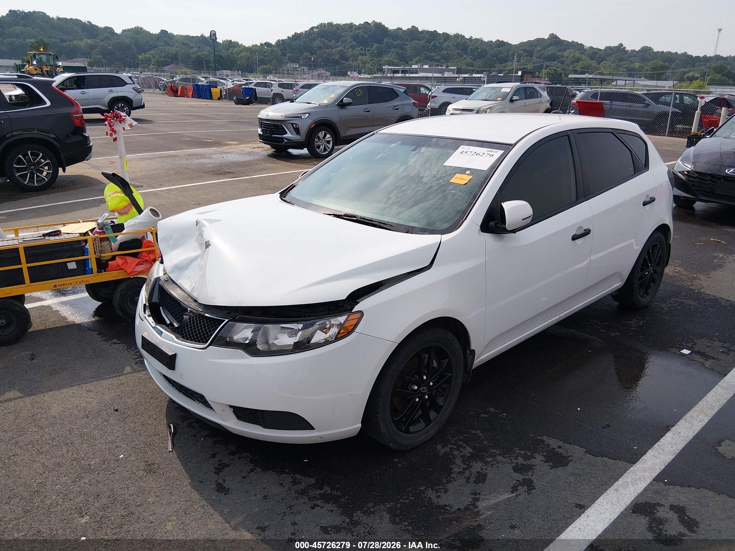 2011 Kia Forte Ex White vin: KNAFU5A29B5378834