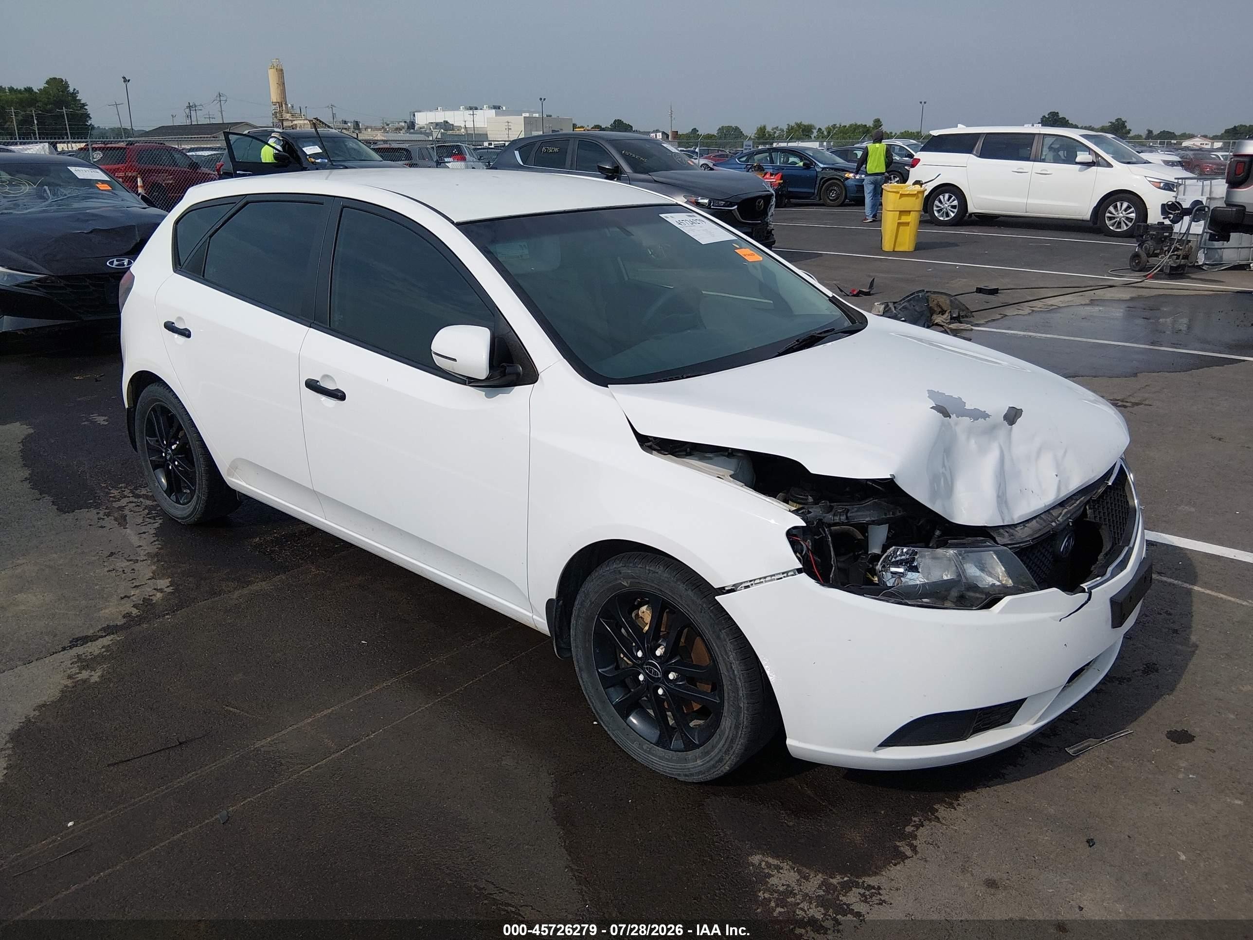 2011 Kia Forte Ex White vin: KNAFU5A29B5378834