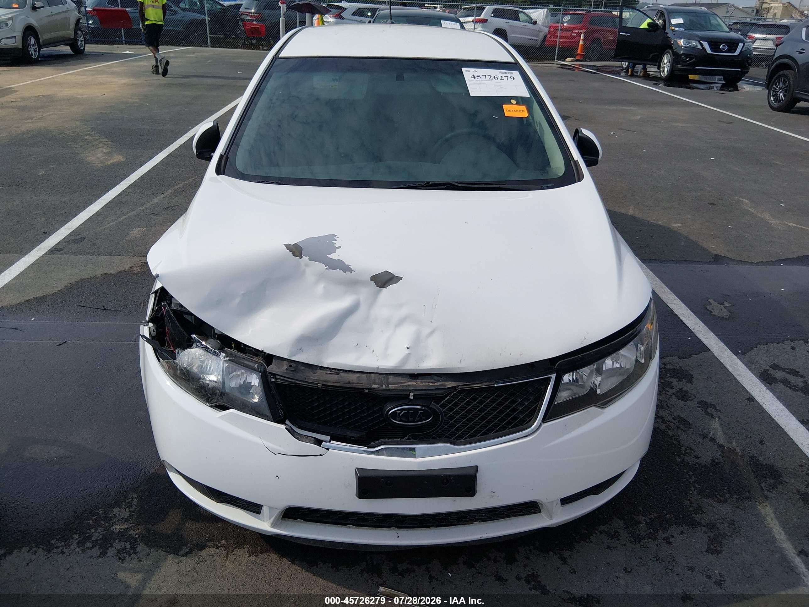 2011 Kia Forte Ex White vin: KNAFU5A29B5378834