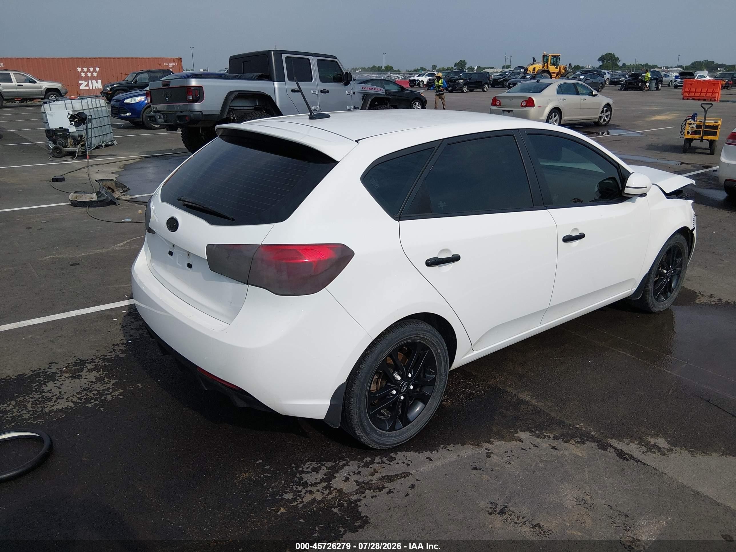 2011 Kia Forte Ex White vin: KNAFU5A29B5378834