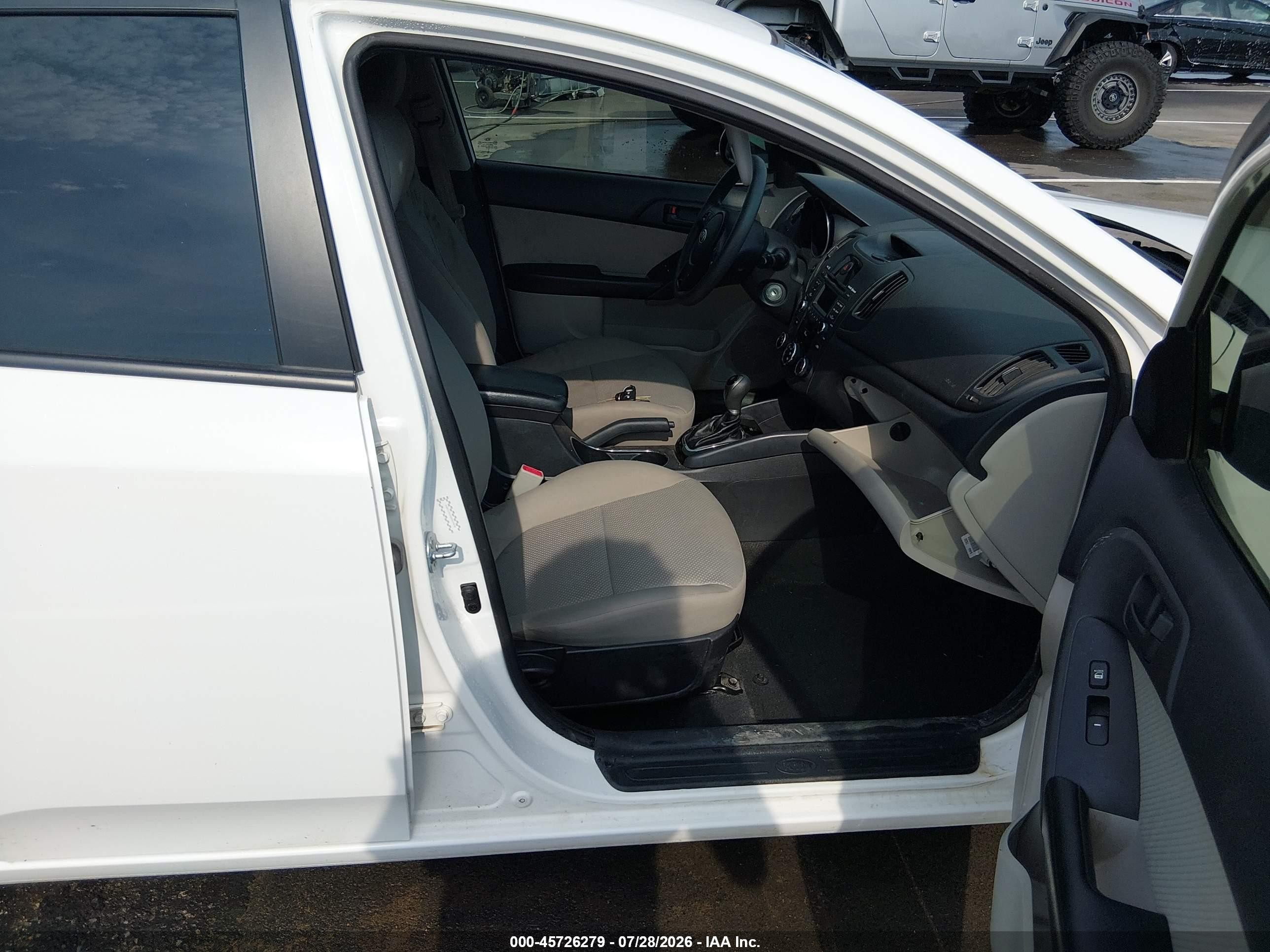 2011 Kia Forte Ex White vin: KNAFU5A29B5378834