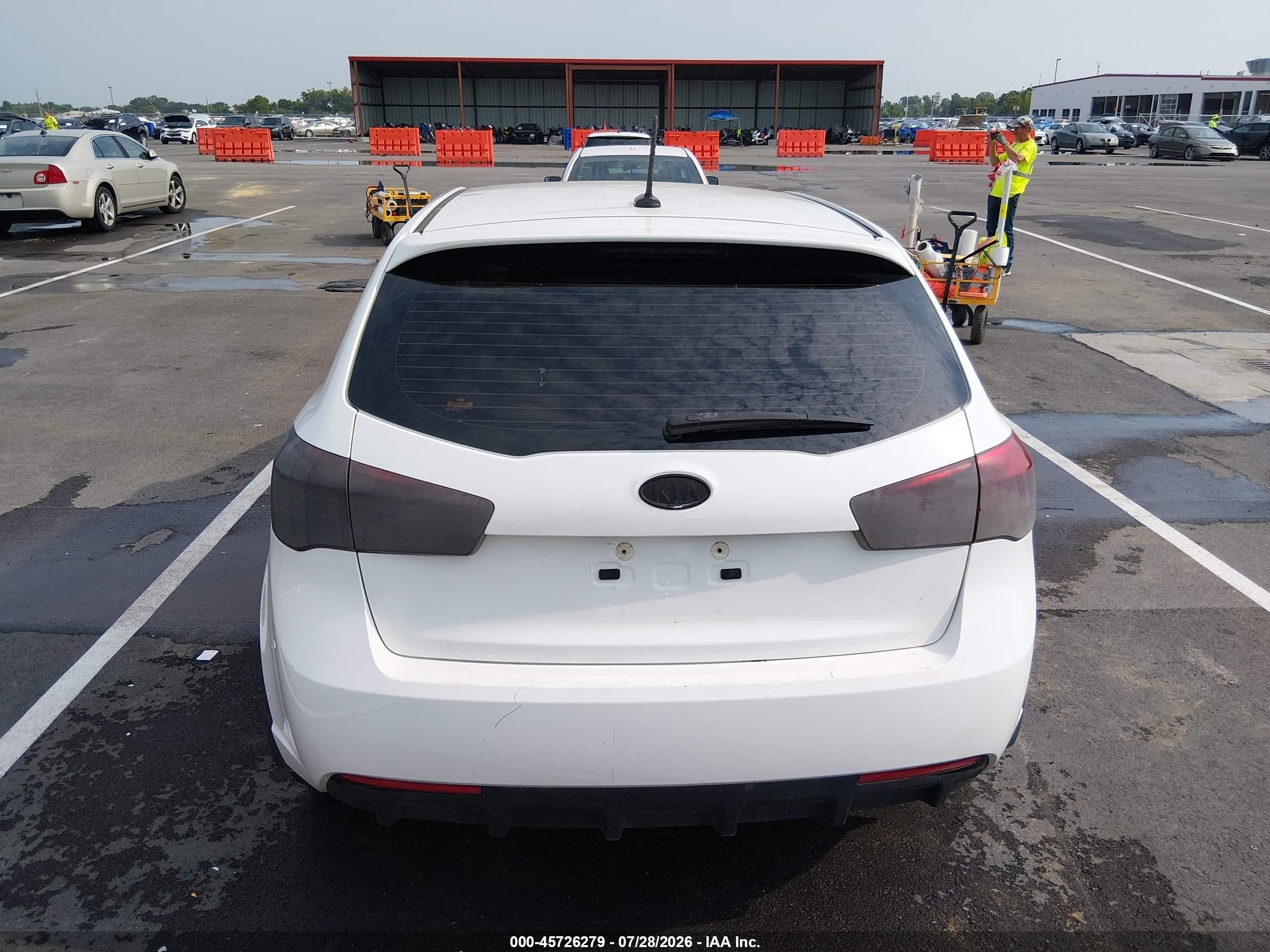 2011 Kia Forte Ex White vin: KNAFU5A29B5378834
