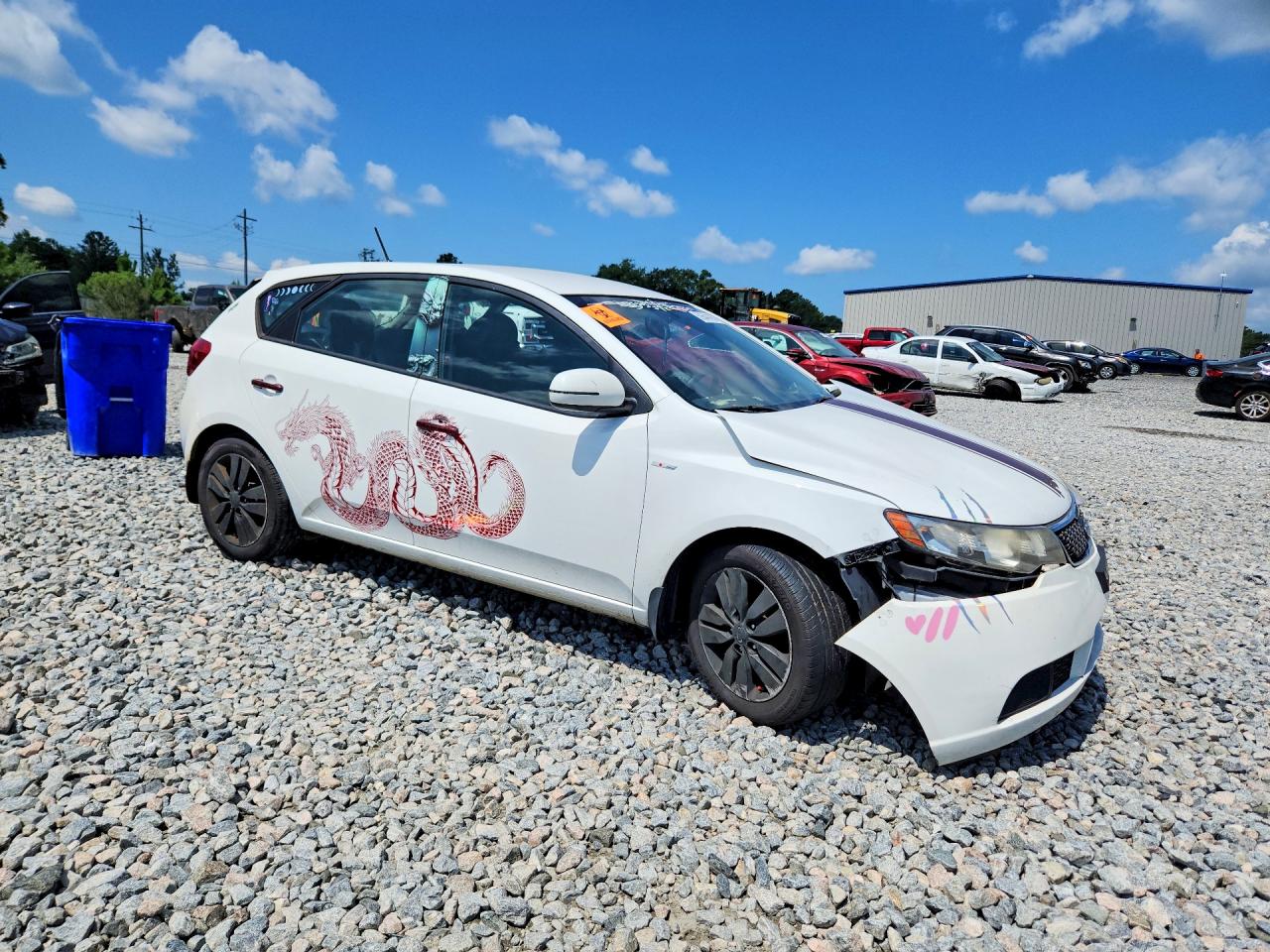 2013 Kia Forte Ex Белый vin: KNAFU5A2XD5654375
