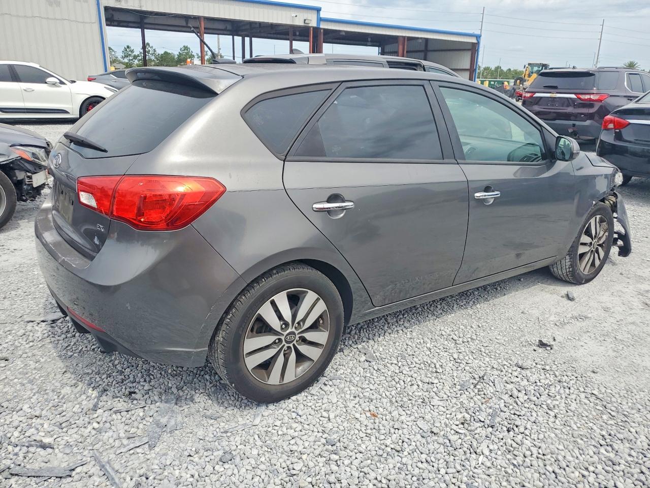 2013 Kia Forte Ex Gray vin: KNAFU5A2XD5686162