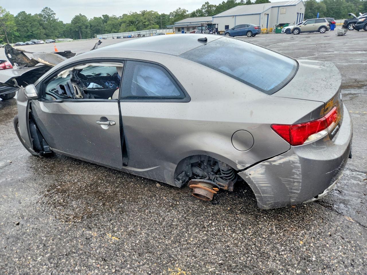 2010 Kia Forte Ex Gray vin: KNAFU6A20A5121601