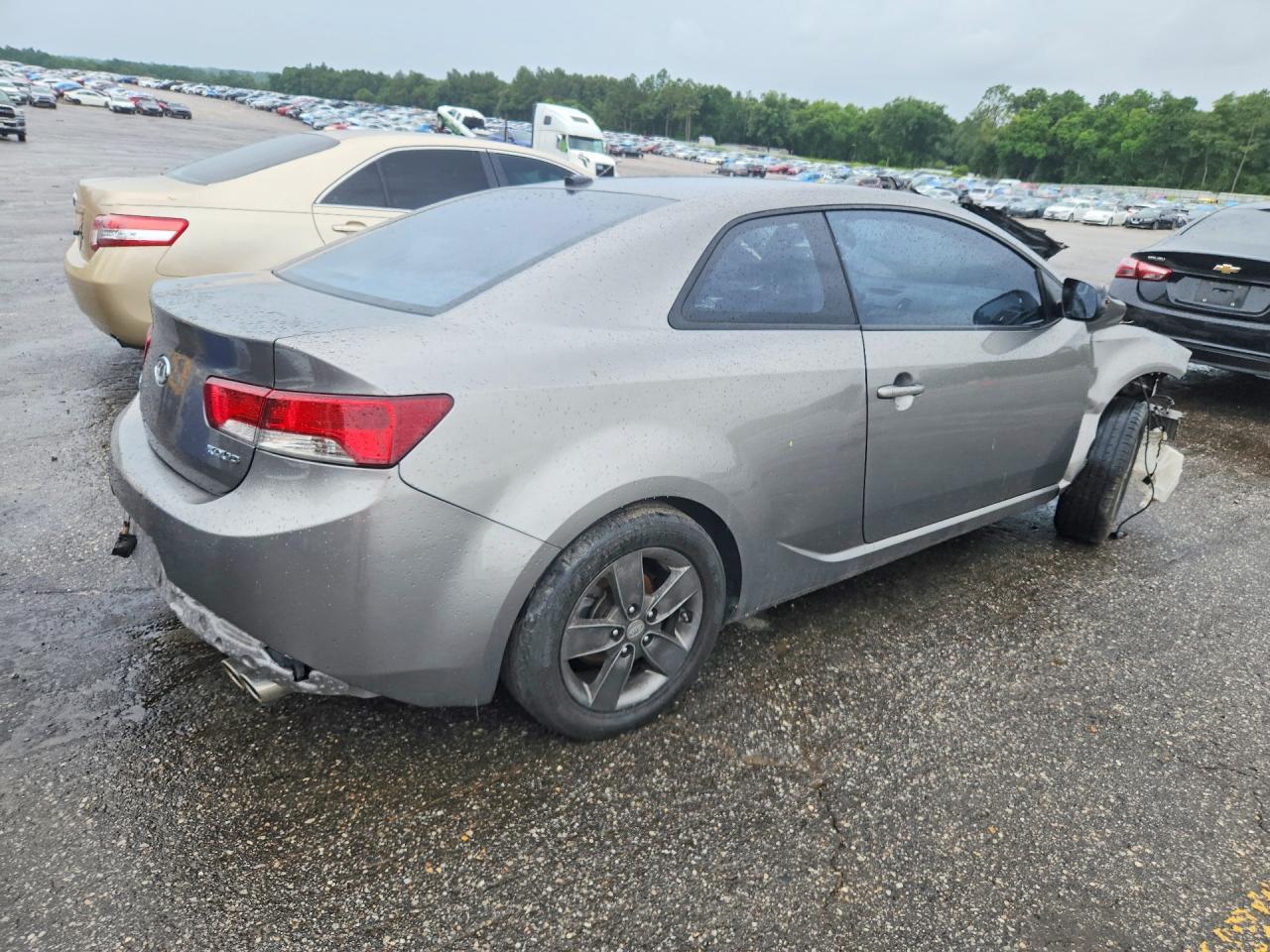 2010 Kia Forte Ex Gray vin: KNAFU6A20A5121601