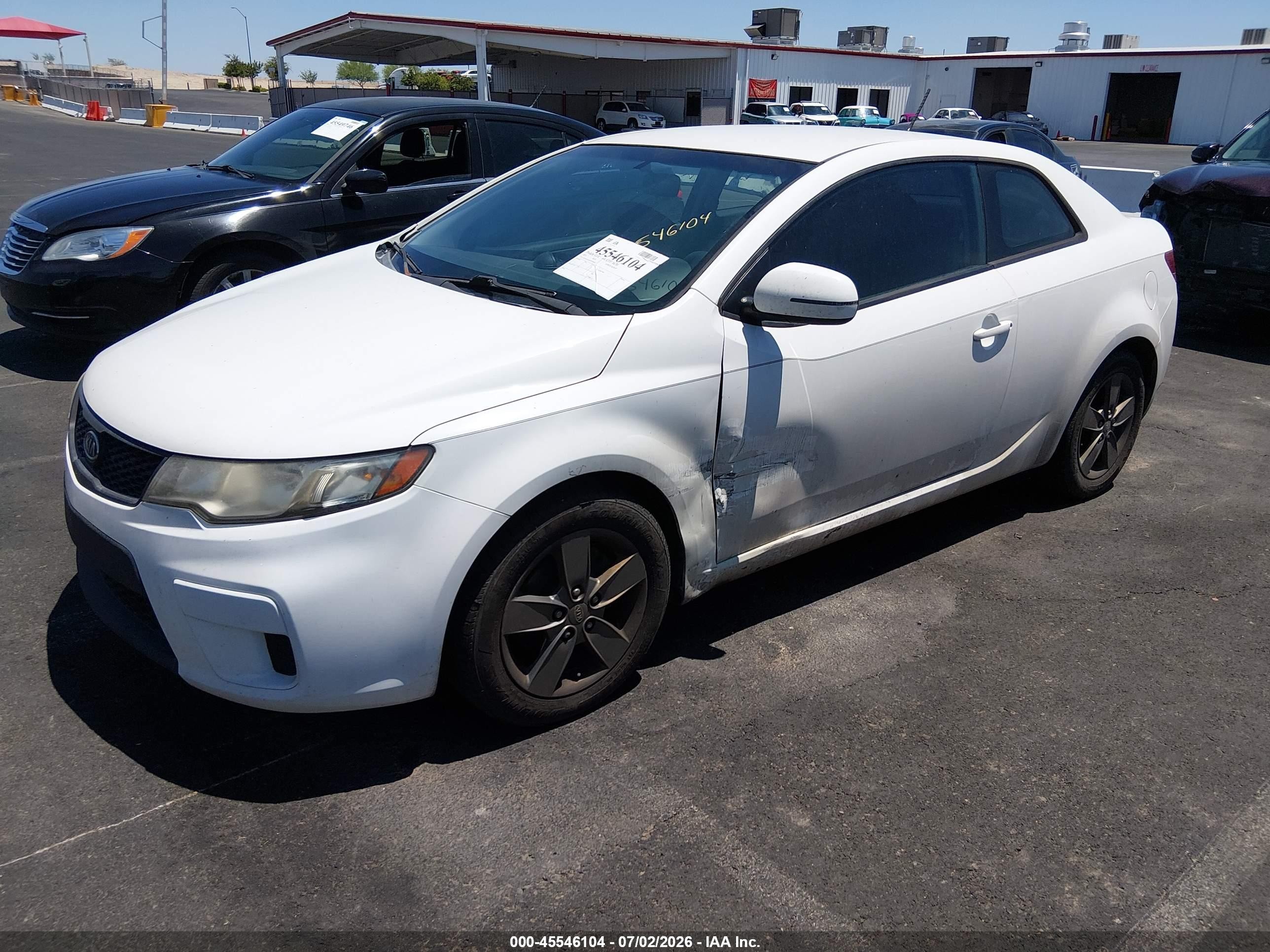 2011 Kia Forte Koup Ex White vin: KNAFU6A20B5330600
