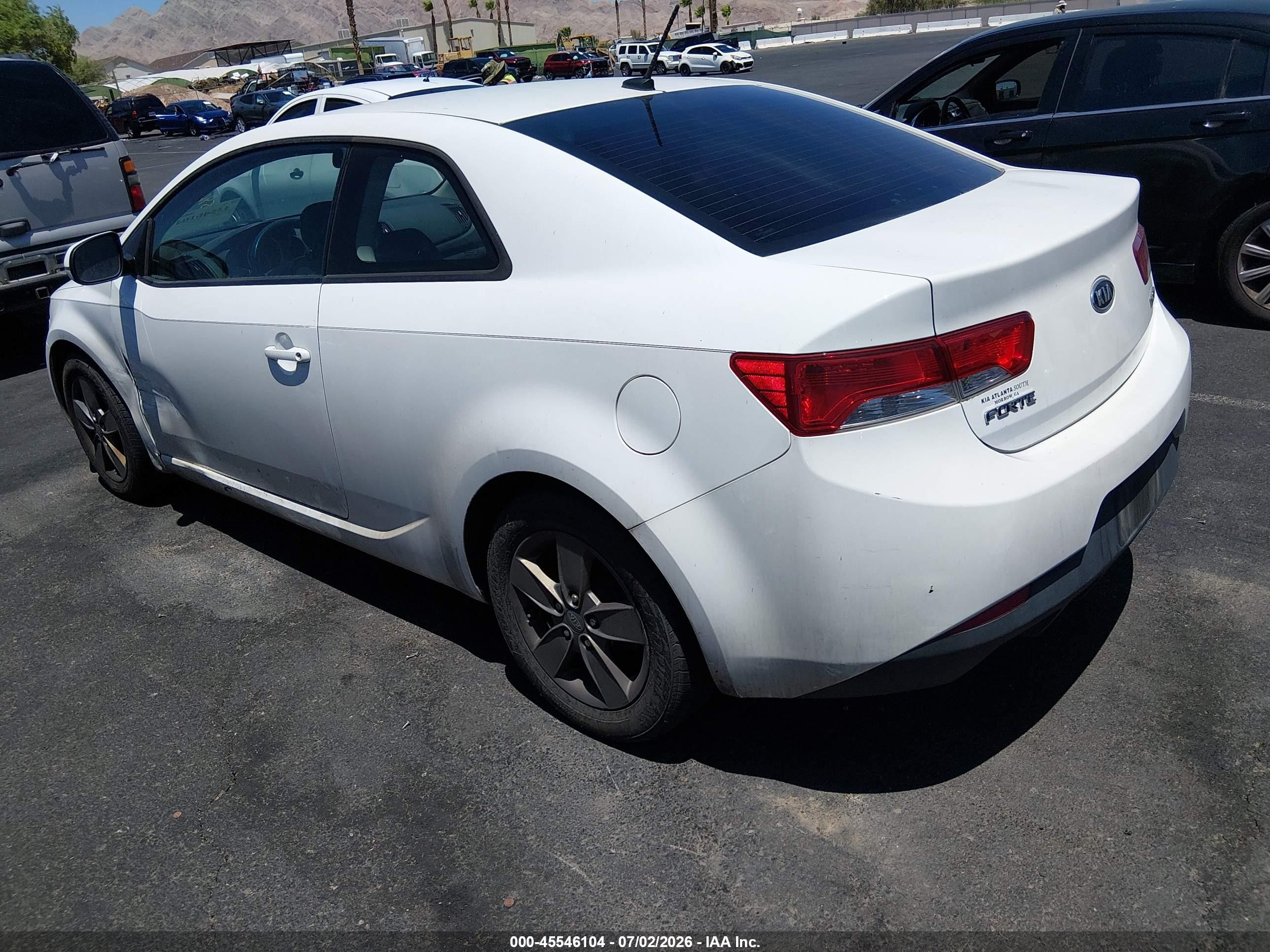2011 Kia Forte Koup Ex White vin: KNAFU6A20B5330600