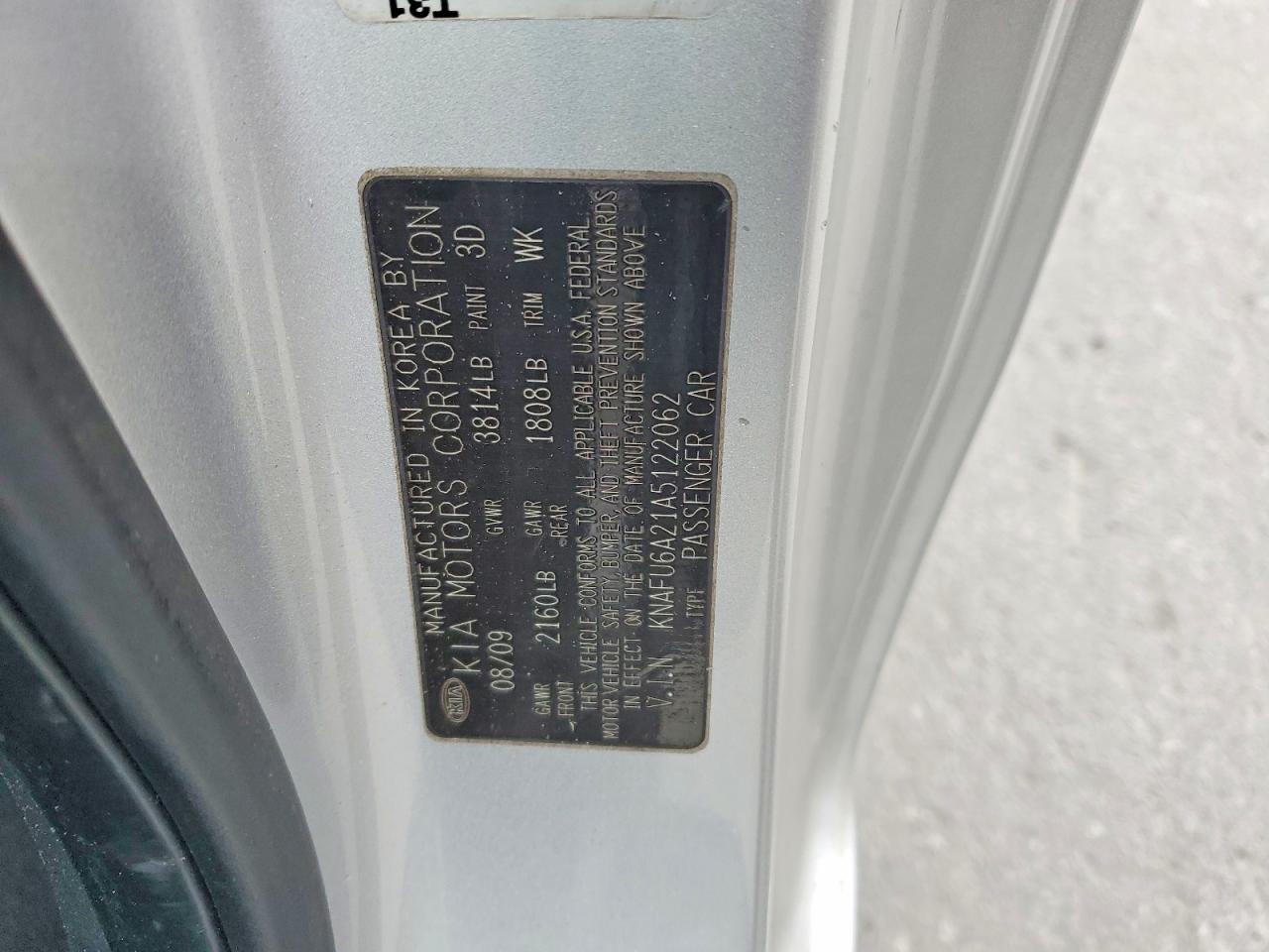 2010 Kia Forte Ex Серебряный vin: KNAFU6A21A5122062