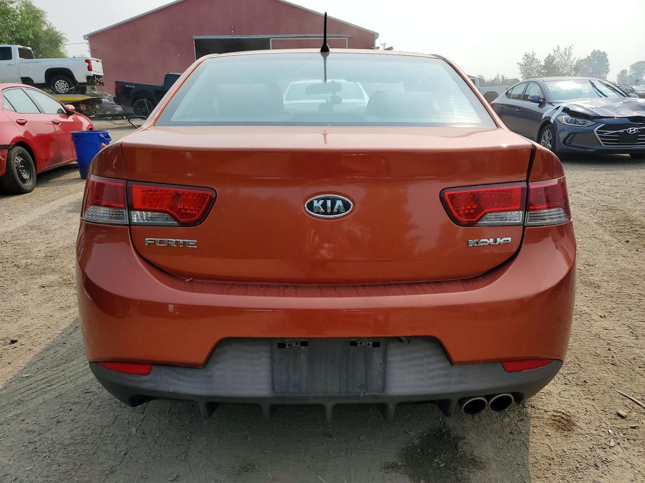 2011 Kia Forte Ex Orange vin: KNAFU6A21B5329262