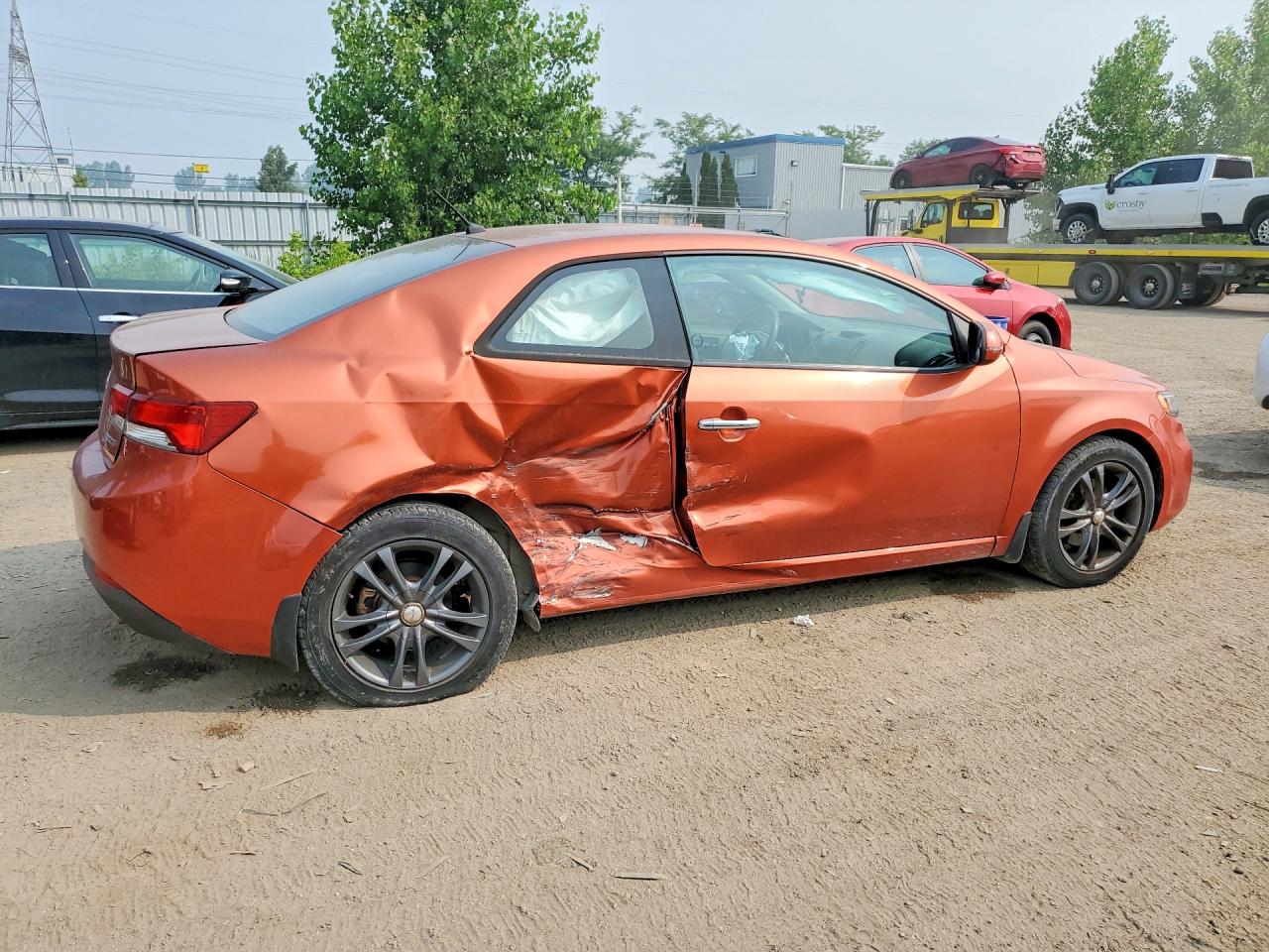 2011 Kia Forte Ex Orange vin: KNAFU6A21B5329262