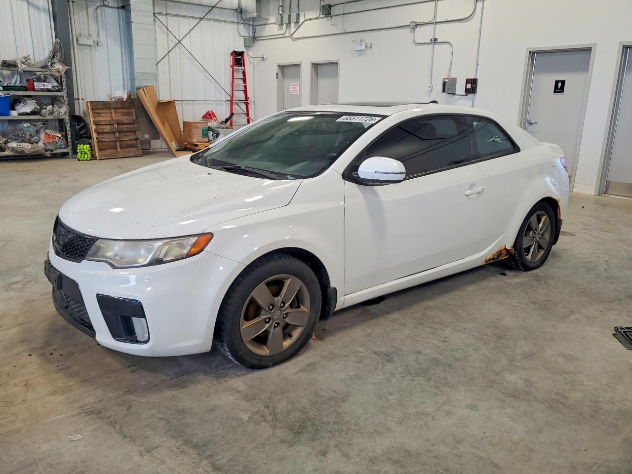 2012 Kia Forte Koup Ex White vin: KNAFU6A21C5589596