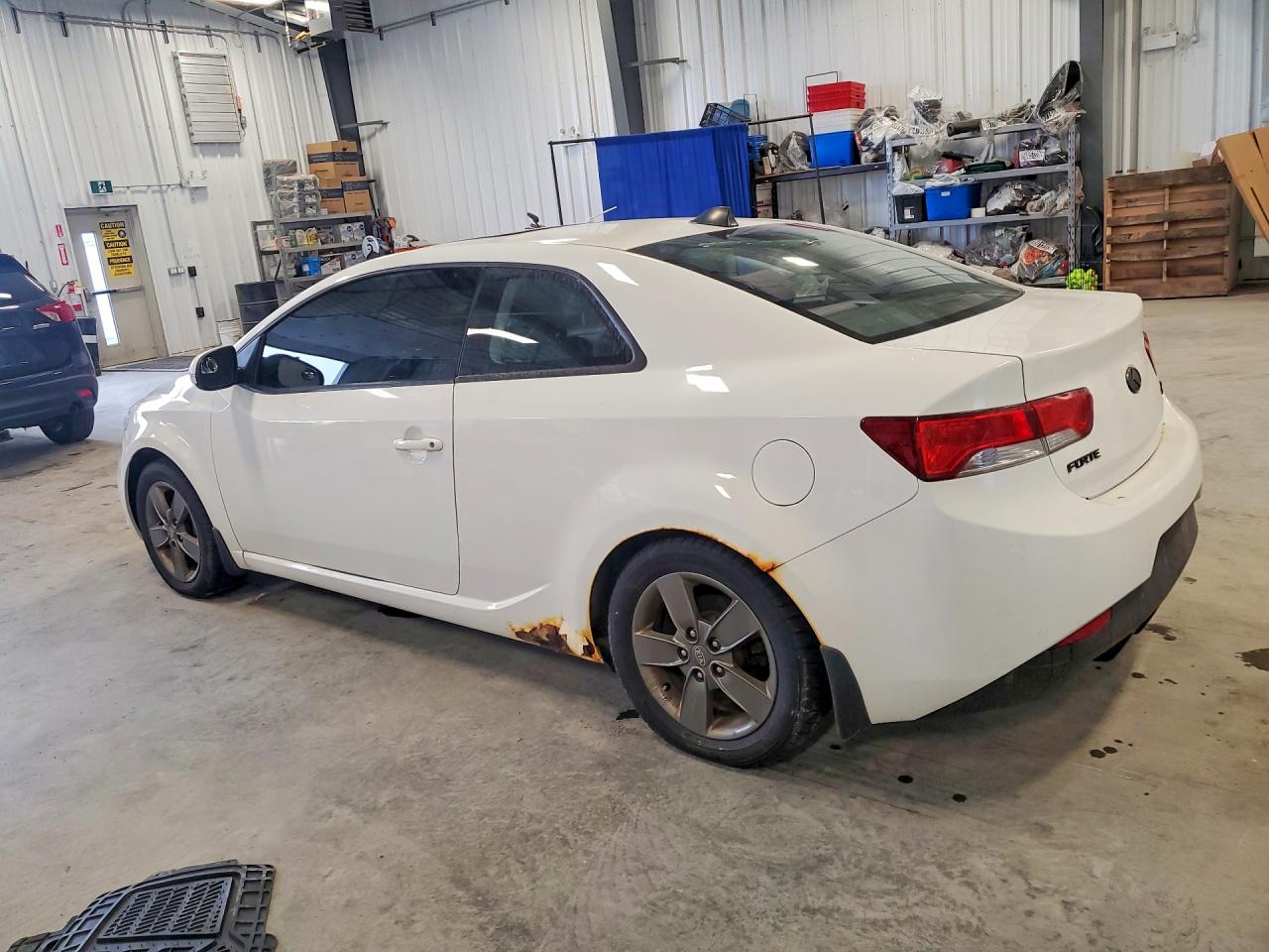 2012 Kia Forte Koup Ex White vin: KNAFU6A21C5589596
