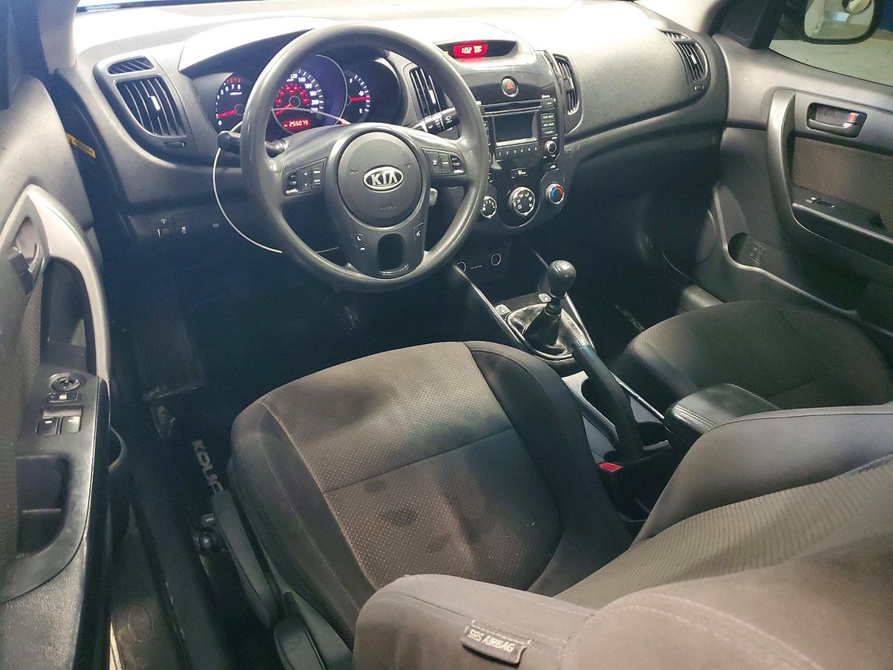 2012 Kia Forte Koup Ex White vin: KNAFU6A21C5589596