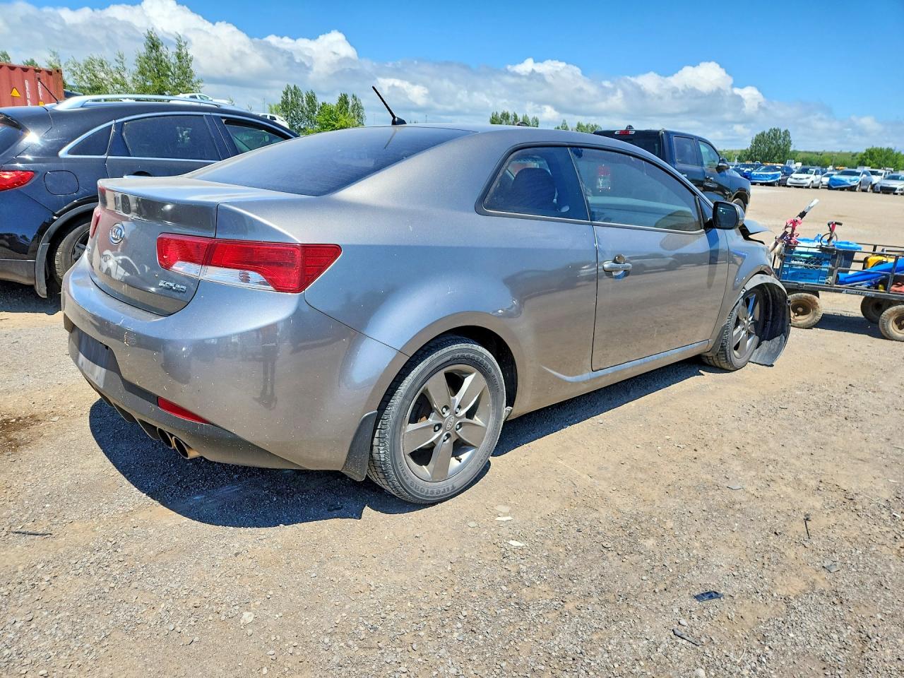 2012 Kia Forte Ex Gray vin: KNAFU6A23C5484333