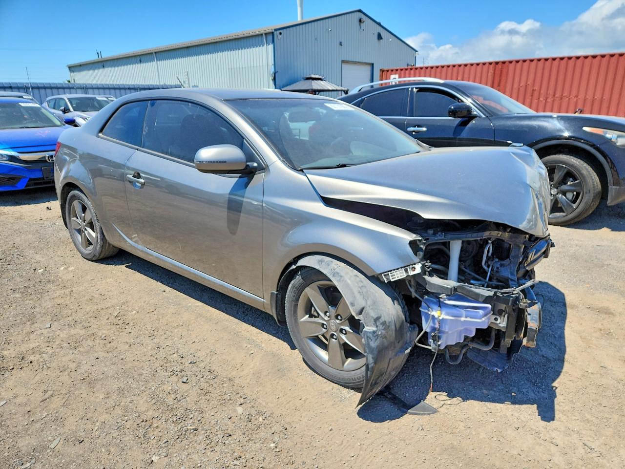 2012 Kia Forte Ex Gray vin: KNAFU6A23C5484333