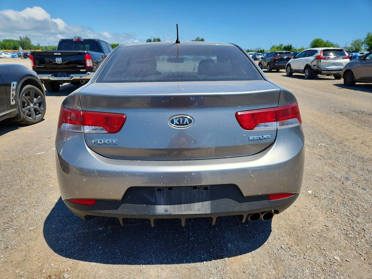 2012 Kia Forte Ex Gray vin: KNAFU6A23C5484333