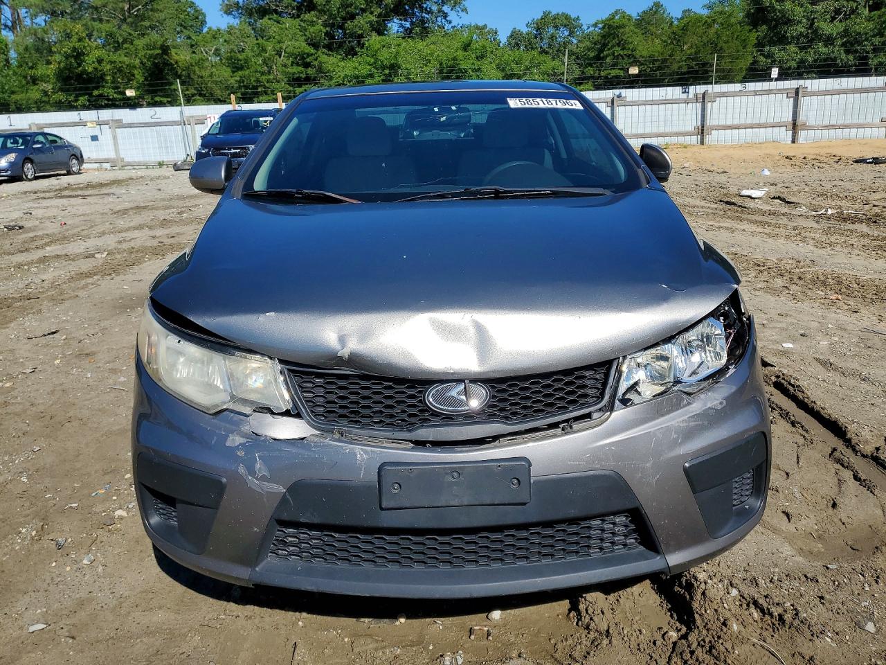 2012 Kia Forte Ex Gray vin: KNAFU6A25C5506817