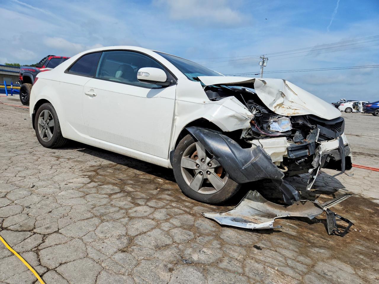 2010 Kia Forte Ex White vin: KNAFU6A26A5117911