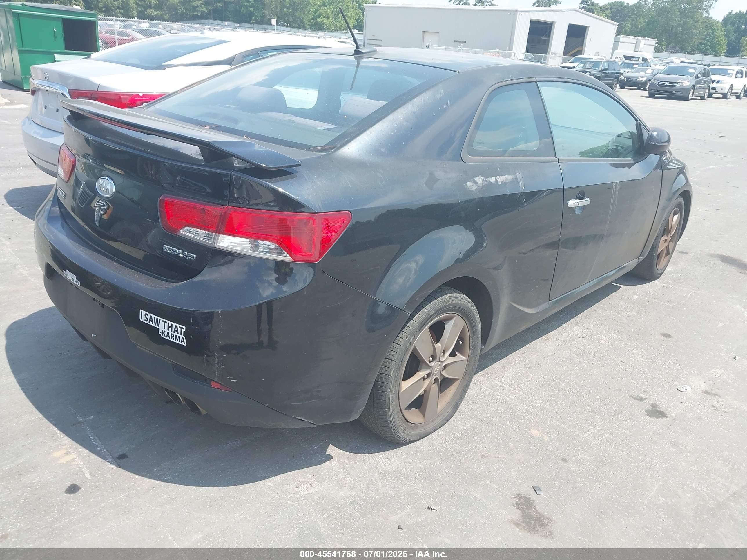 2012 Kia Forte Koup Ex Black vin: KNAFU6A26C5476565