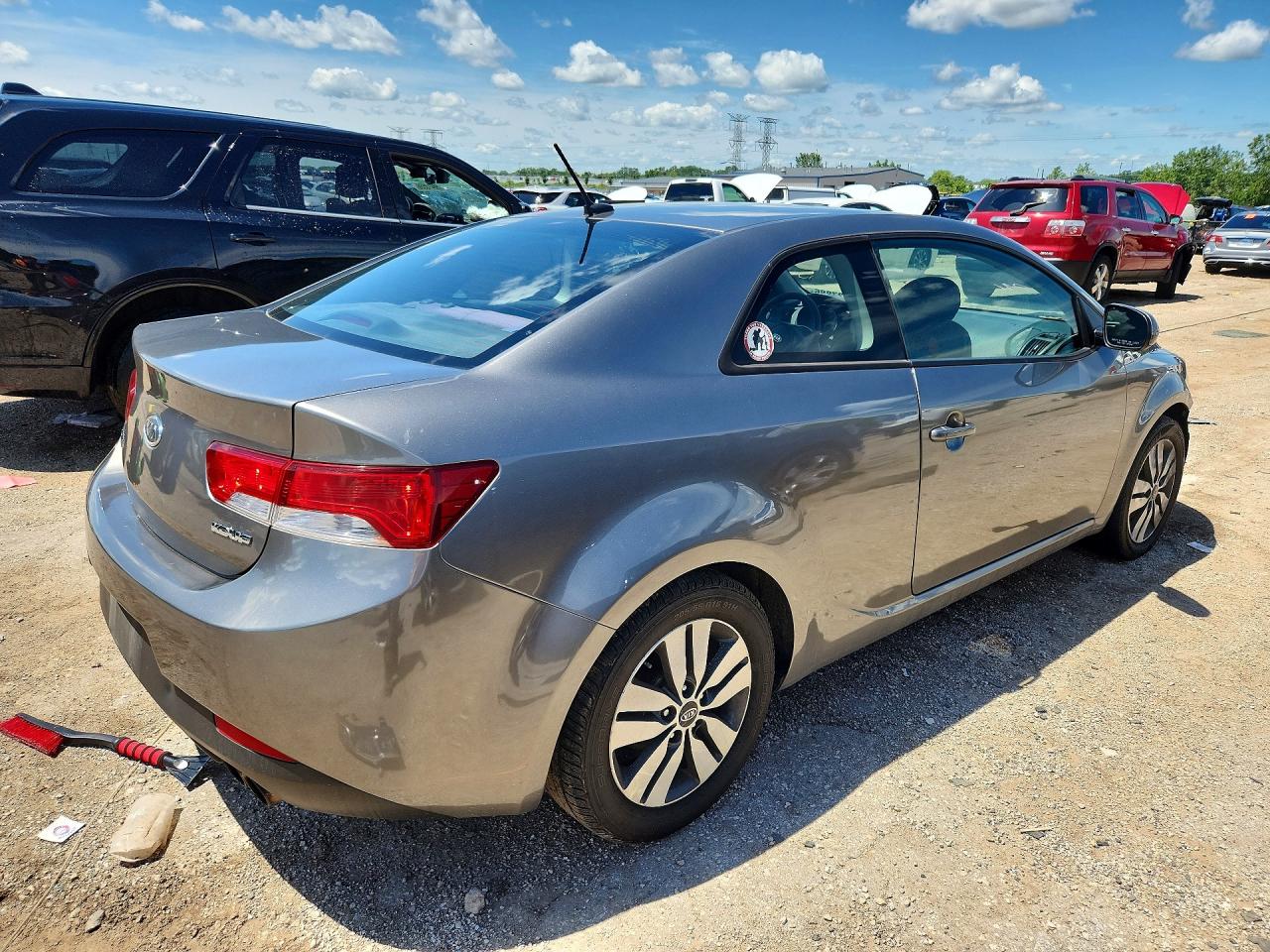 2013 Kia Forte Ex Gray vin: KNAFU6A26D5664116