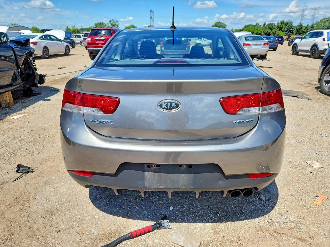 2013 Kia Forte Ex Gray vin: KNAFU6A26D5664116