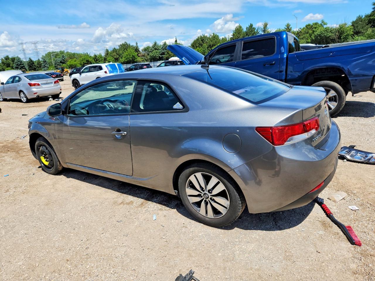 2013 Kia Forte Ex Gray vin: KNAFU6A26D5664116