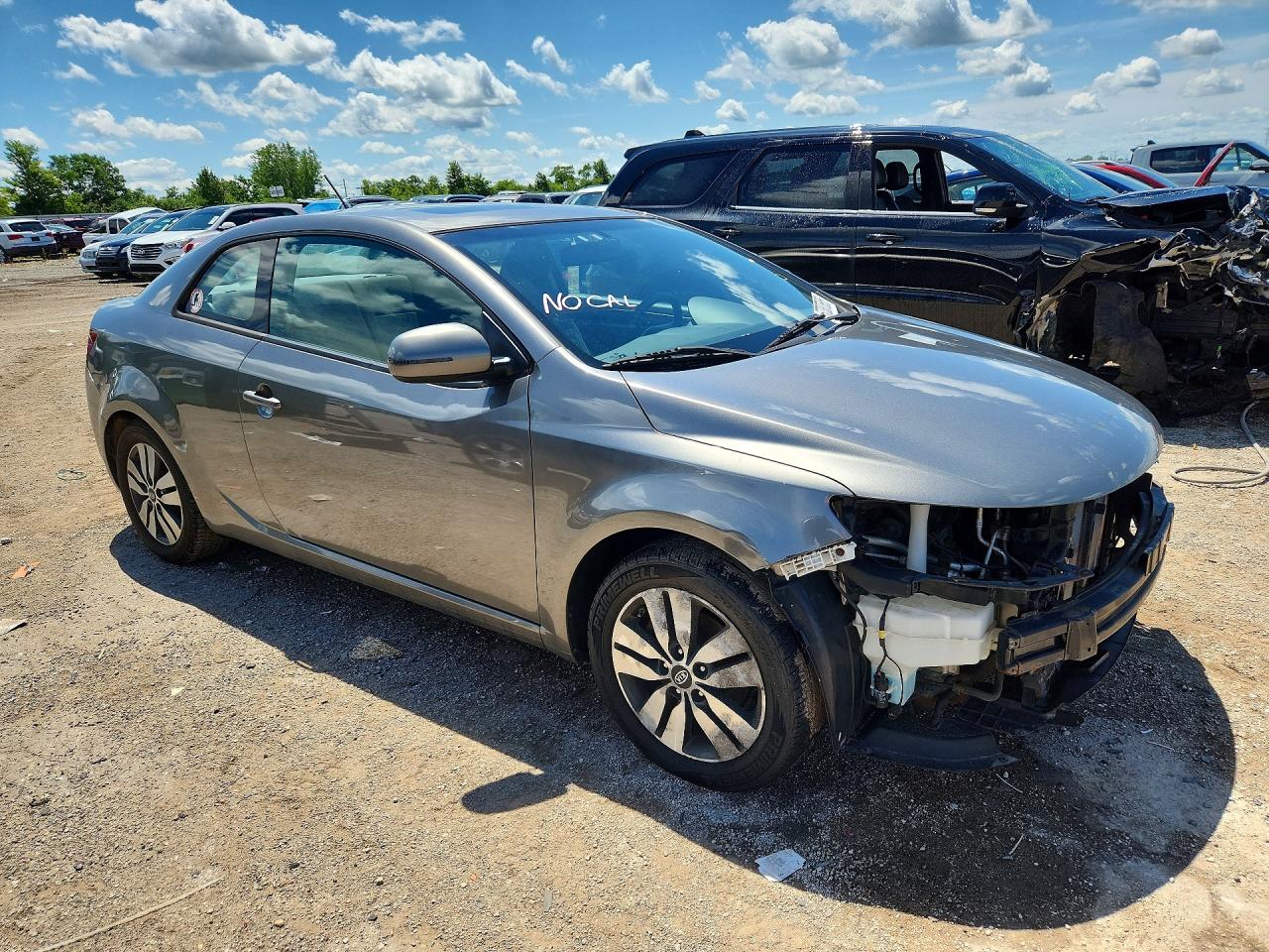 2013 Kia Forte Ex Gray vin: KNAFU6A26D5664116