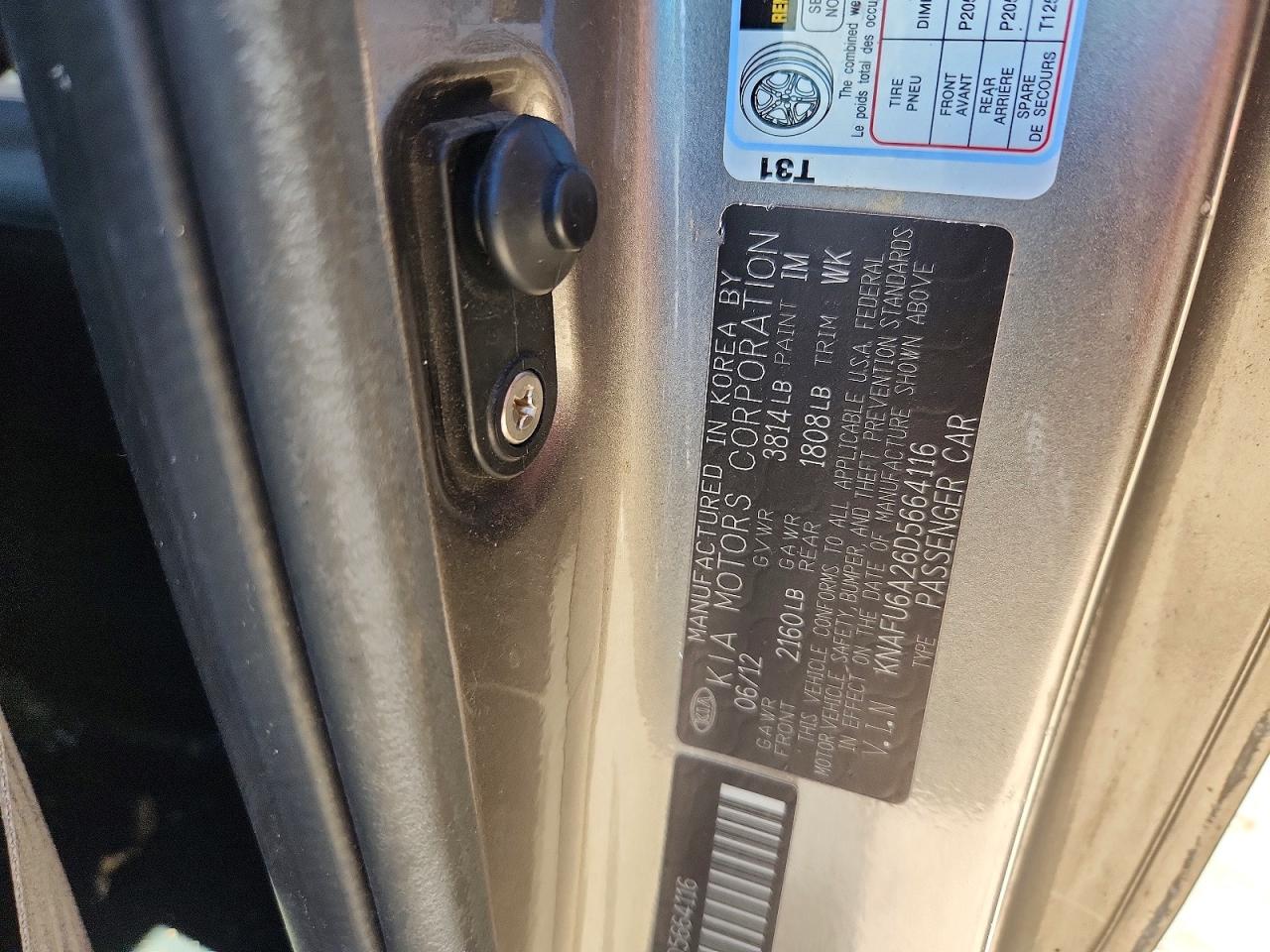 2013 Kia Forte Ex Gray vin: KNAFU6A26D5664116