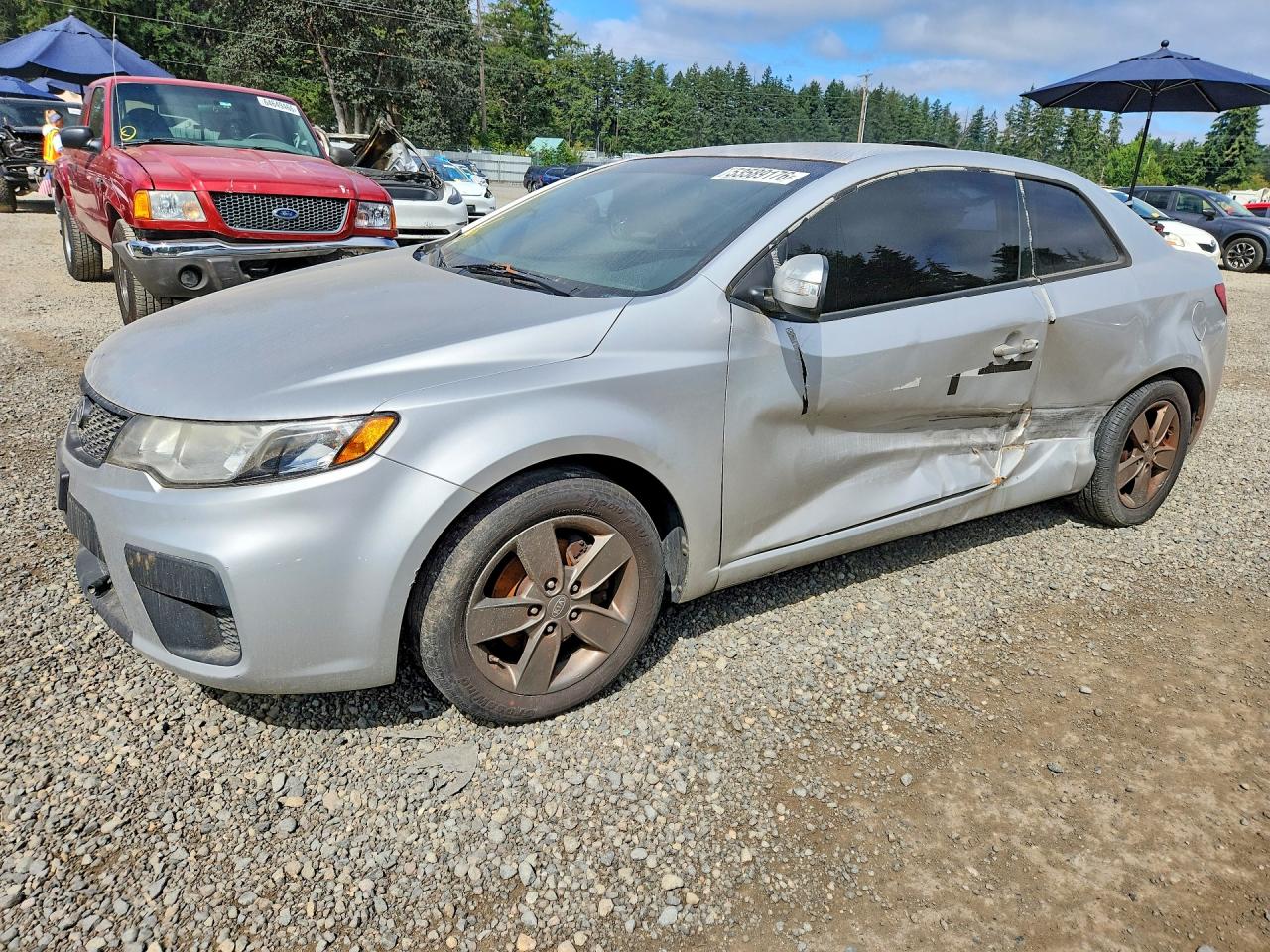 2010 Kia Forte Ex Серебряный vin: KNAFU6A27A5258213