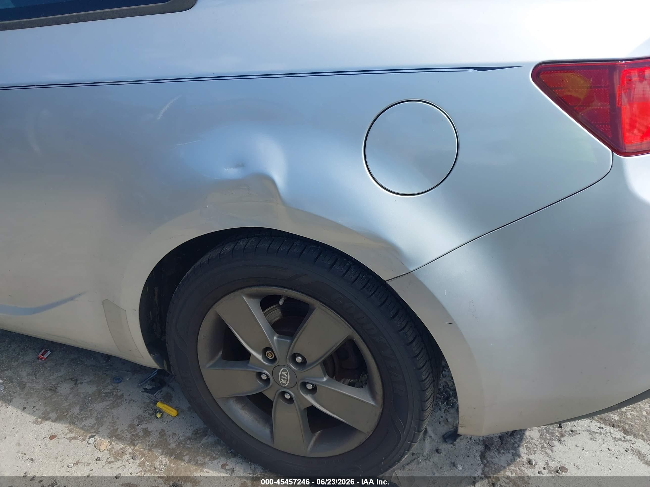 2010 Kia Forte Koup Ex Gray vin: KNAFU6A27A5276467