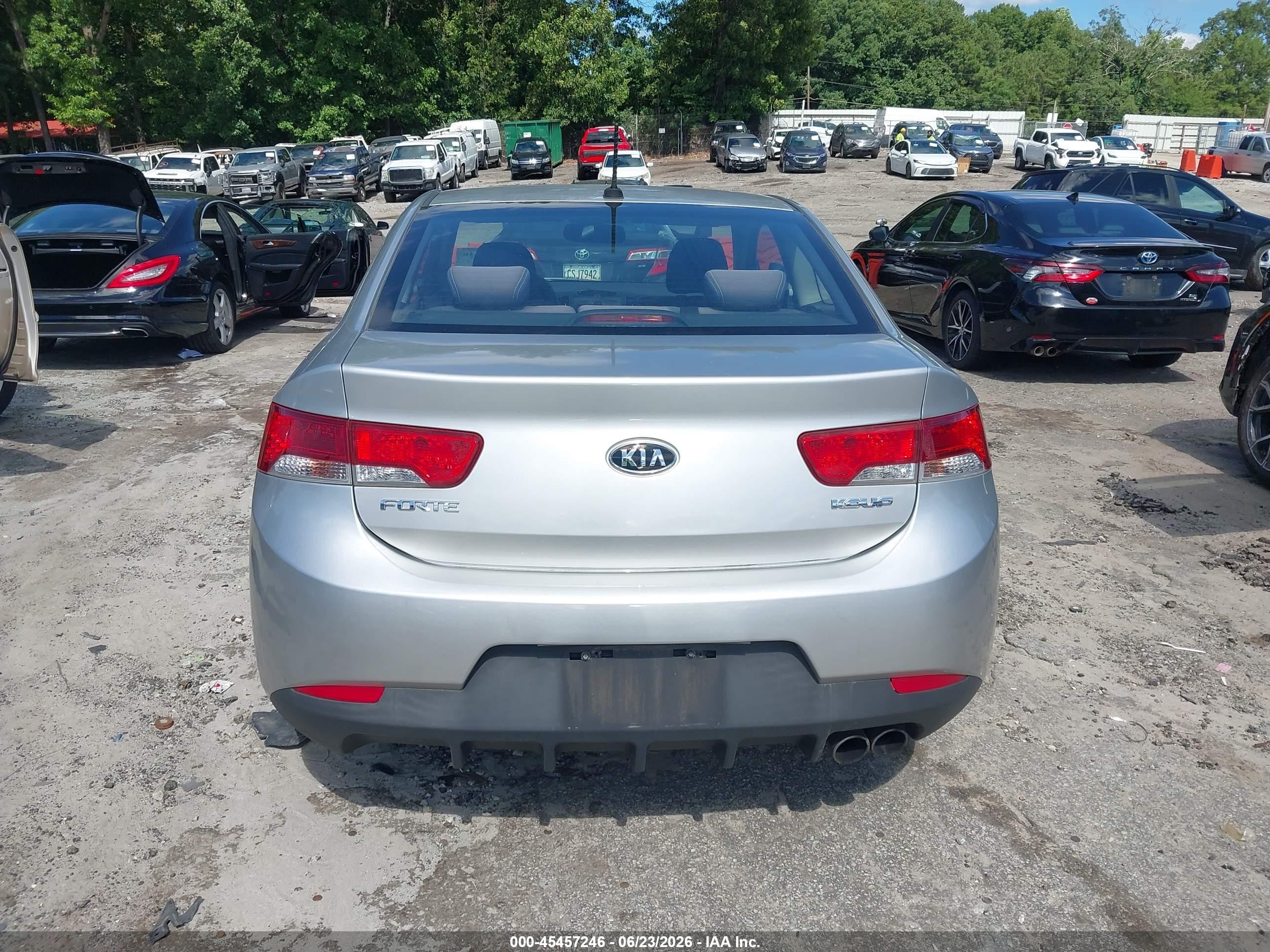 2010 Kia Forte Koup Ex Gray vin: KNAFU6A27A5276467