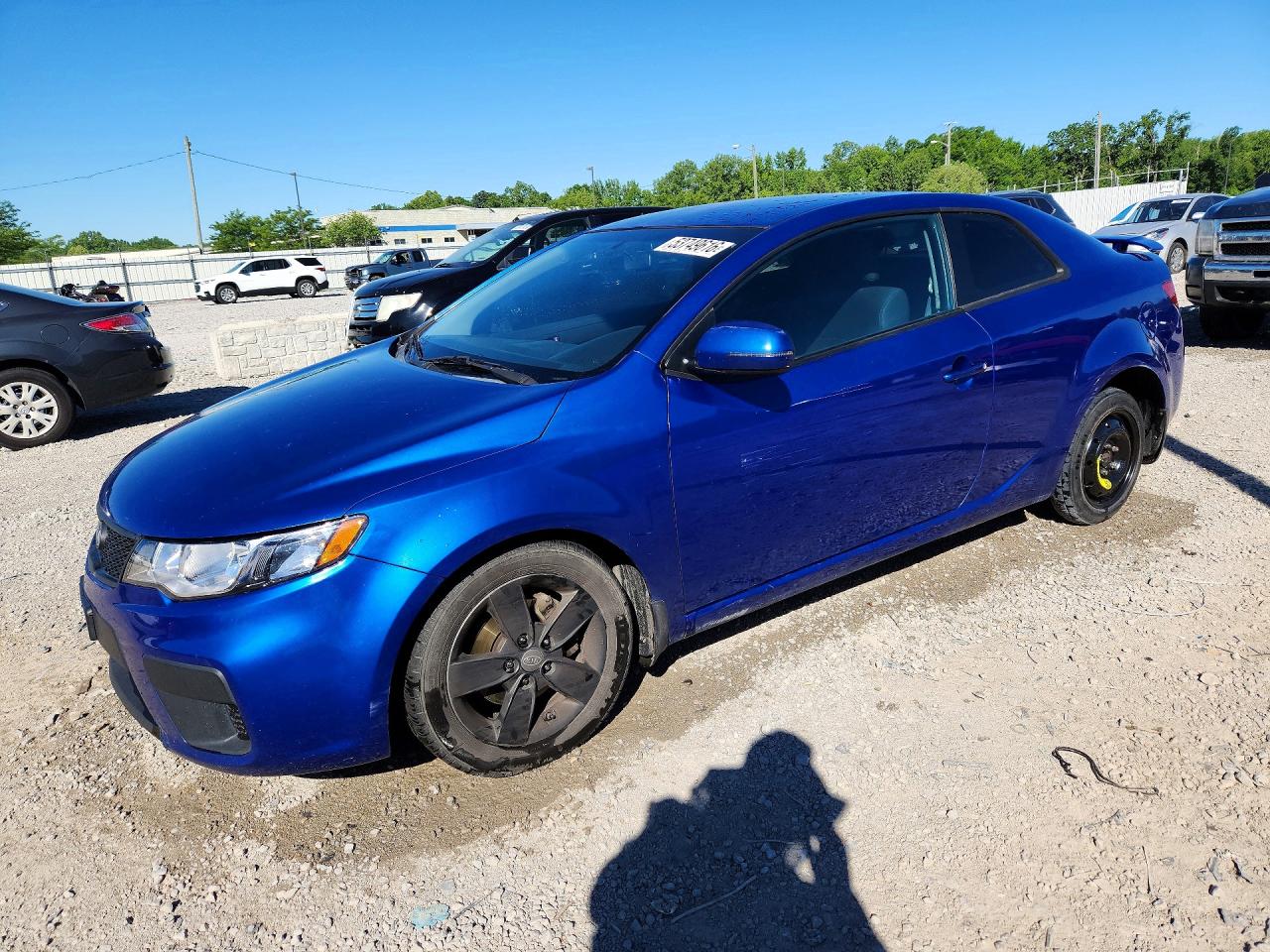 2012 Kia Forte Ex Blue vin: KNAFU6A27C5597833