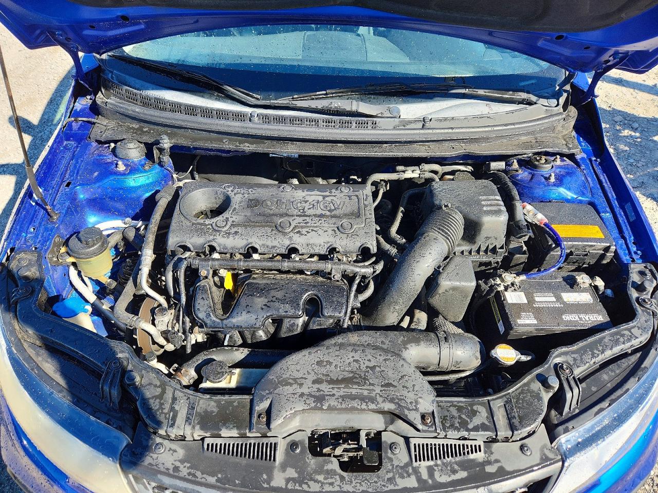 2012 Kia Forte Ex Blue vin: KNAFU6A27C5597833